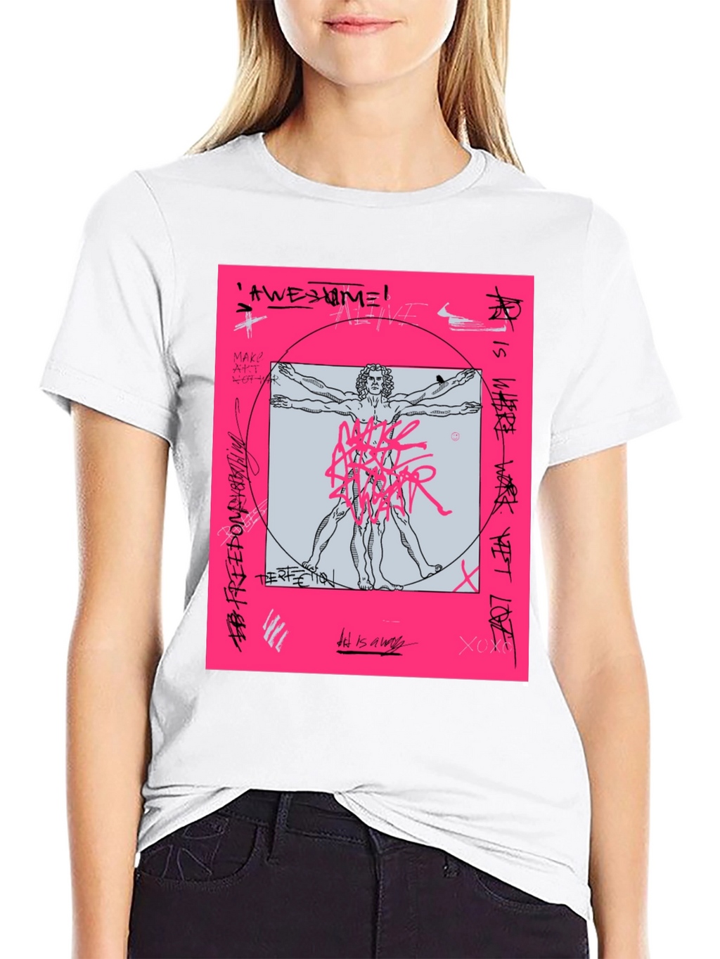 Vitruvian Man Graphic T-Shirt