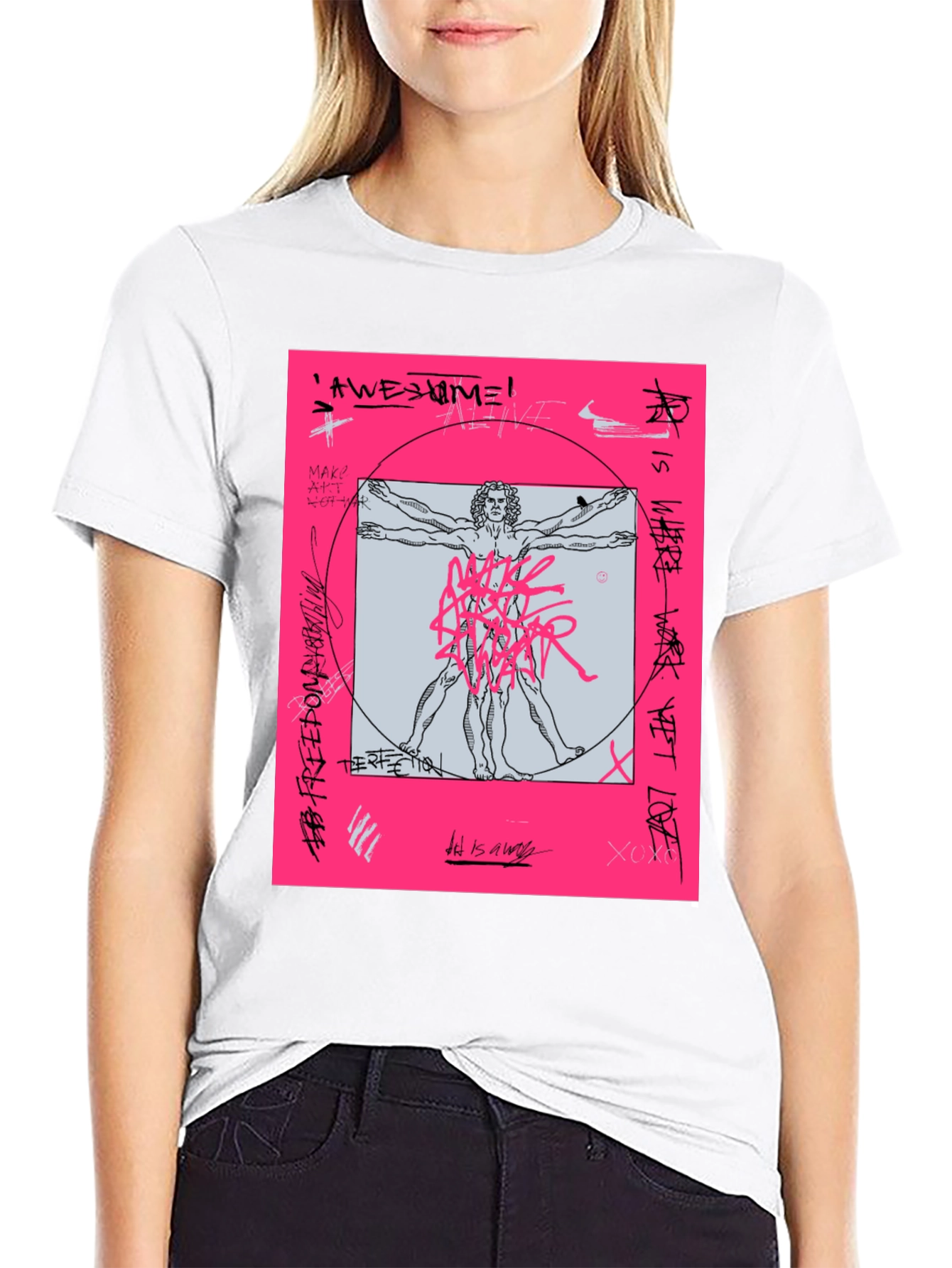 Vitruvian Man Graphic T-Shirt