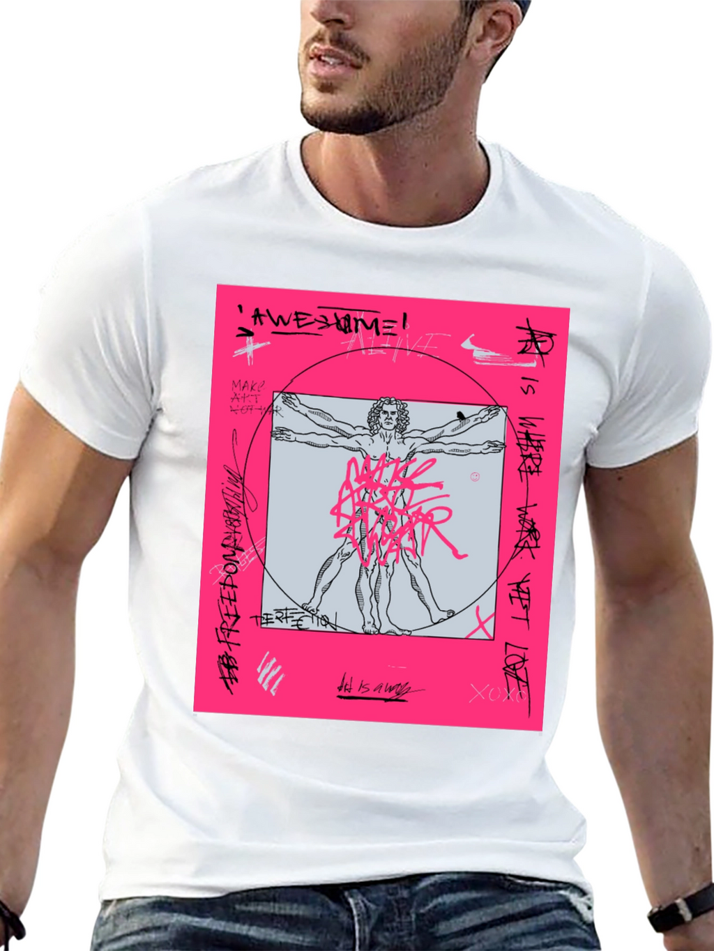 Vitruvian Man Graphic T-Shirt