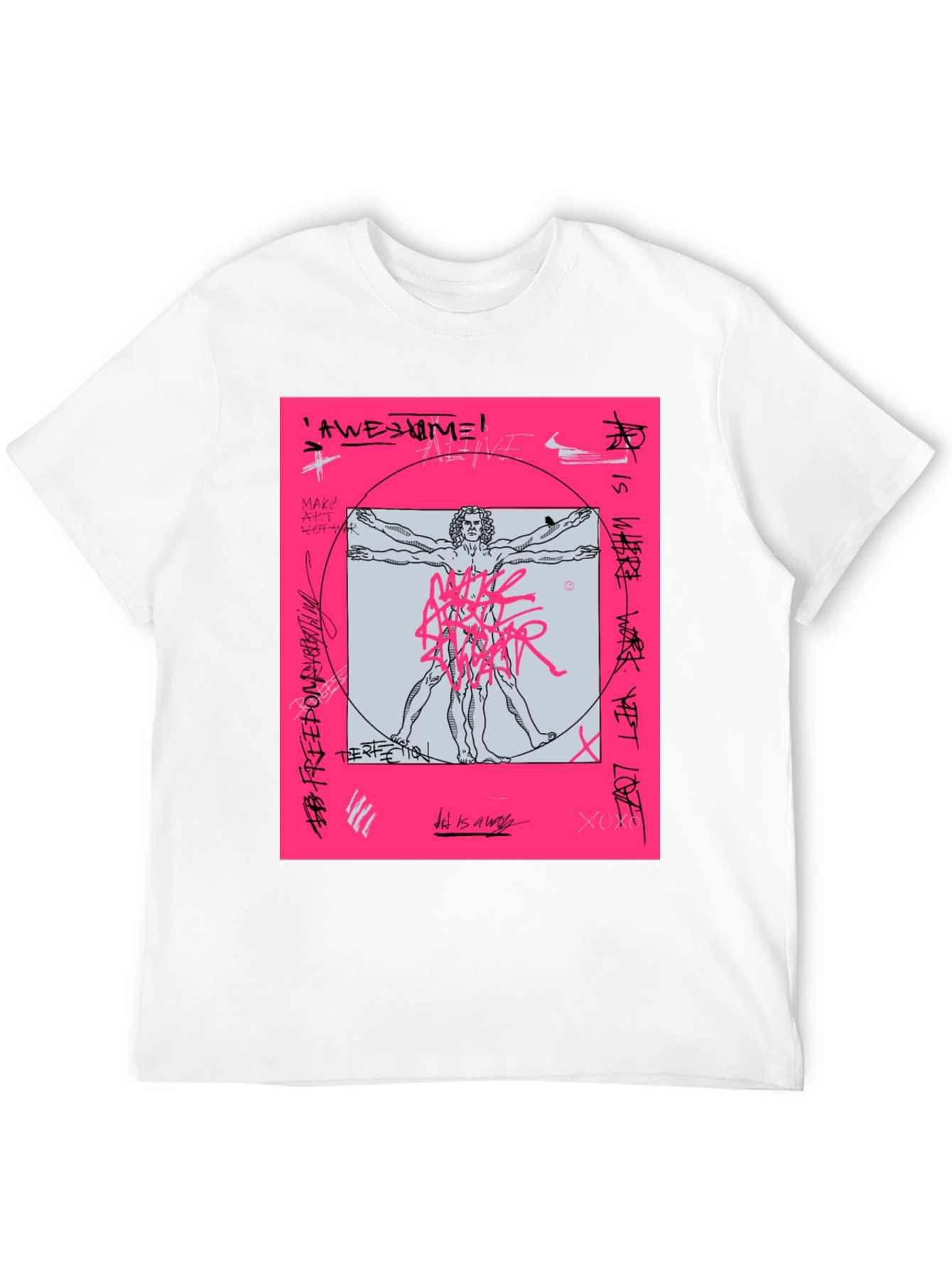 Vitruvian Man Graphic T-Shirt