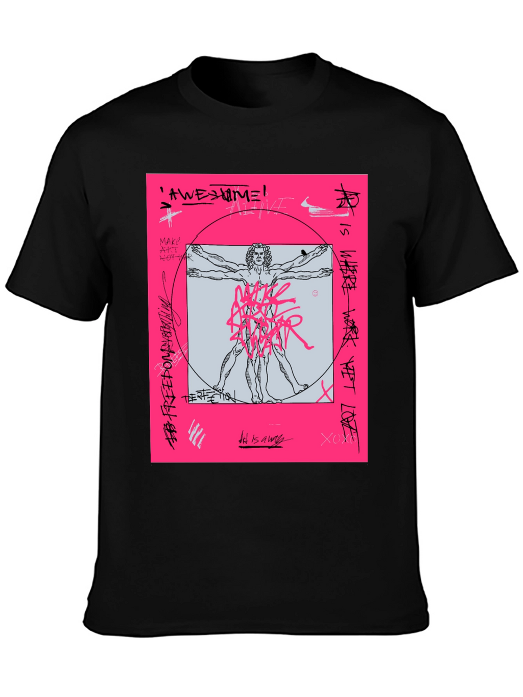 Vitruvian Man Graphic T-Shirt