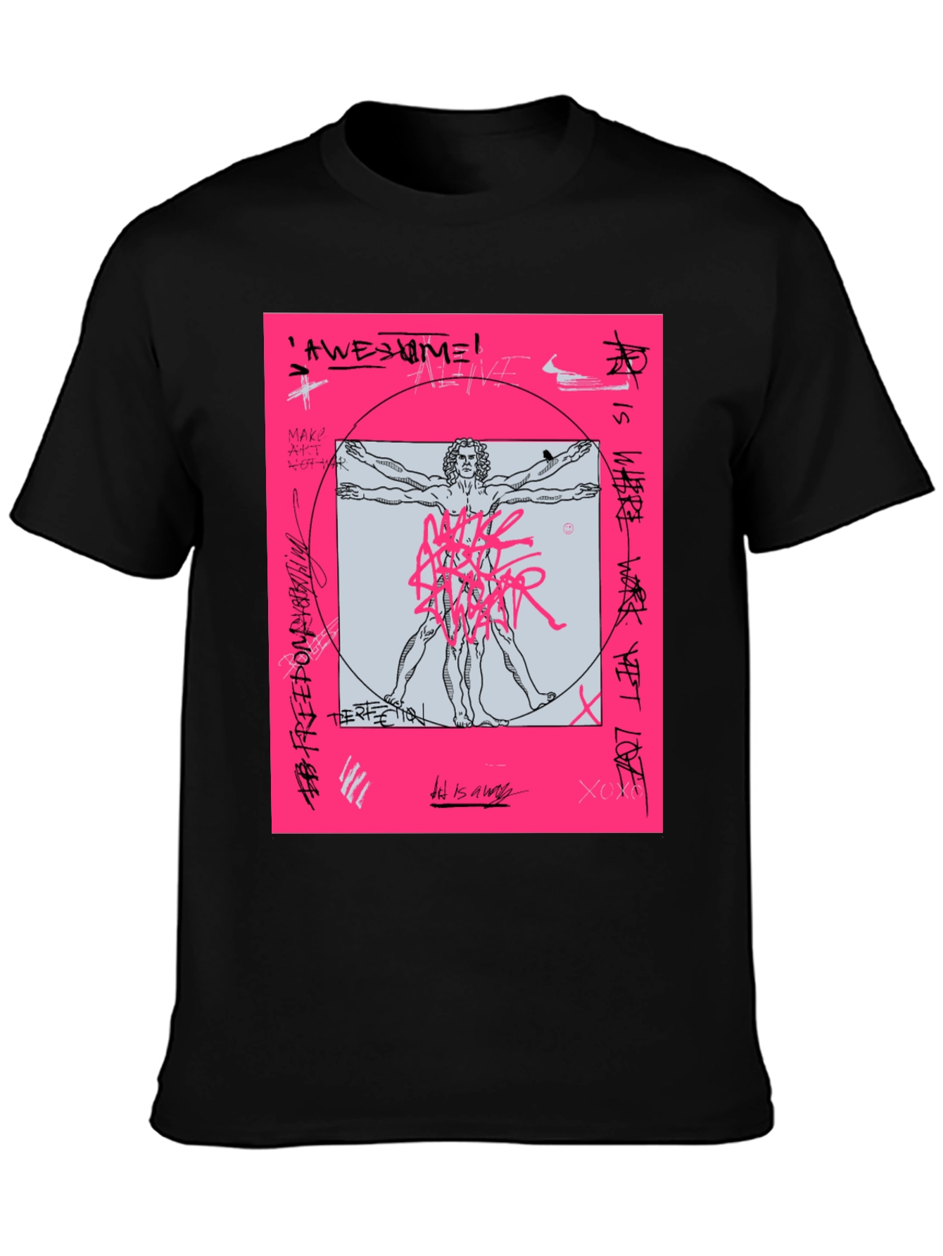 Vitruvian Man Graphic T-Shirt