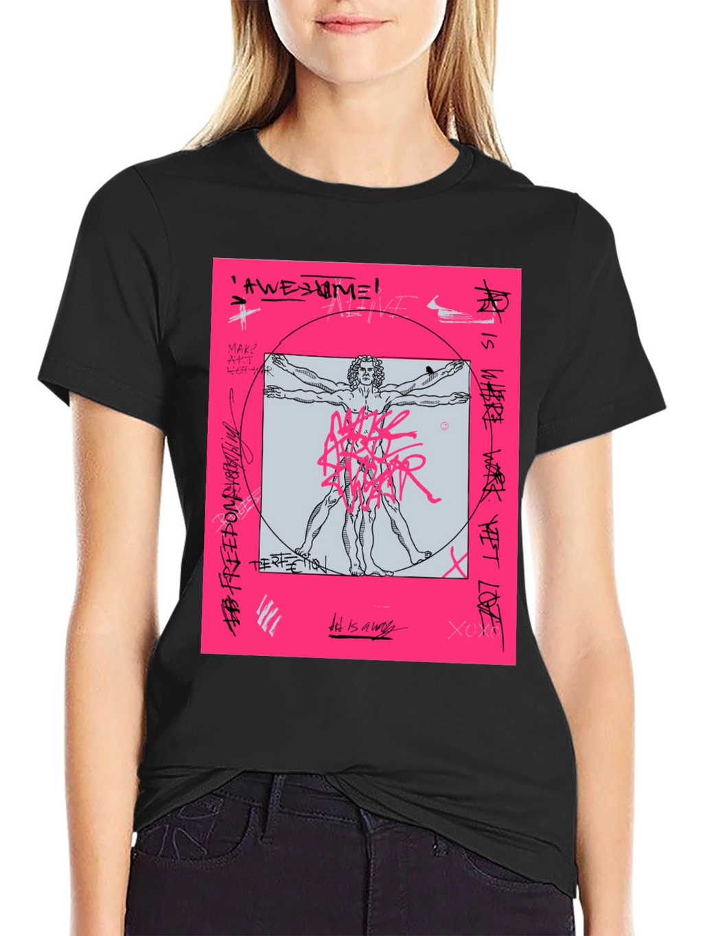 Vitruvian Man Graphic T-Shirt