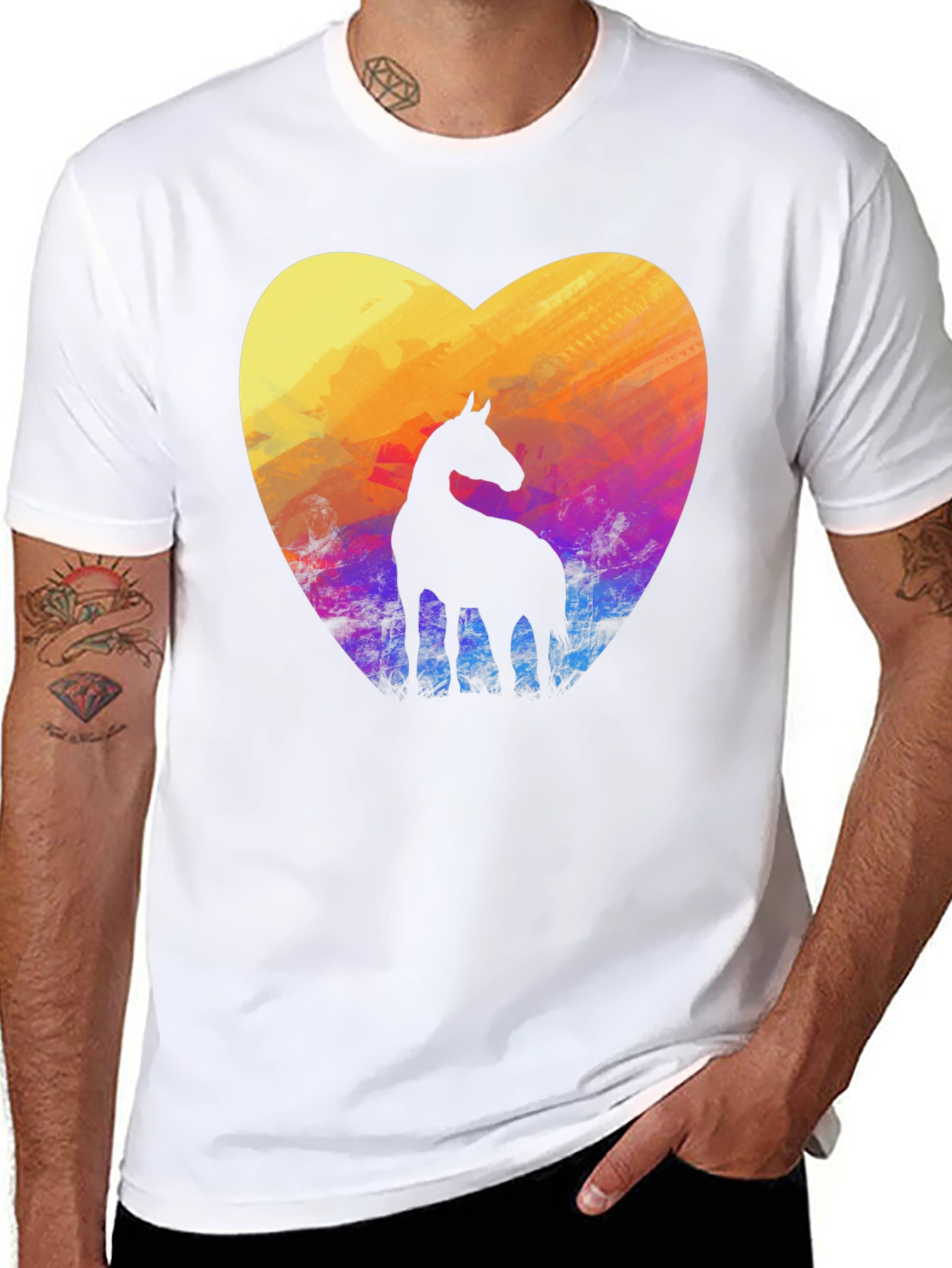 Horse Heart T-Shirt - Stylish Graphic Tee