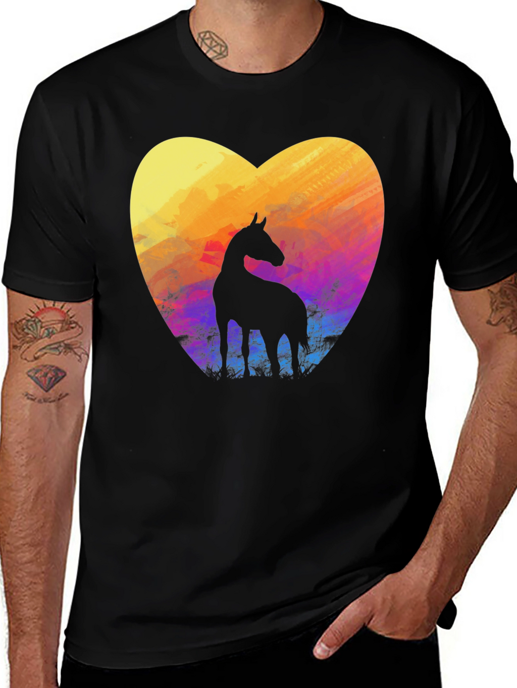 Horse Heart T-Shirt - Stylish Graphic Tee
