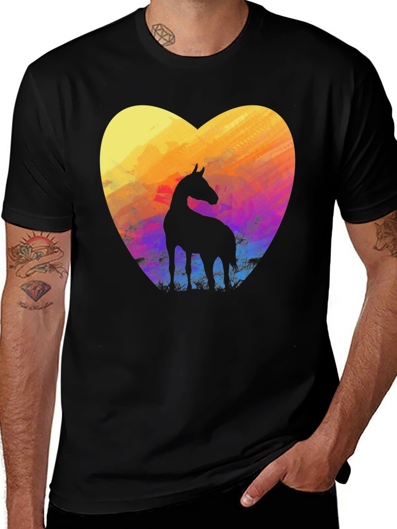 Horse Heart T-Shirt - Stylish Graphic Tee