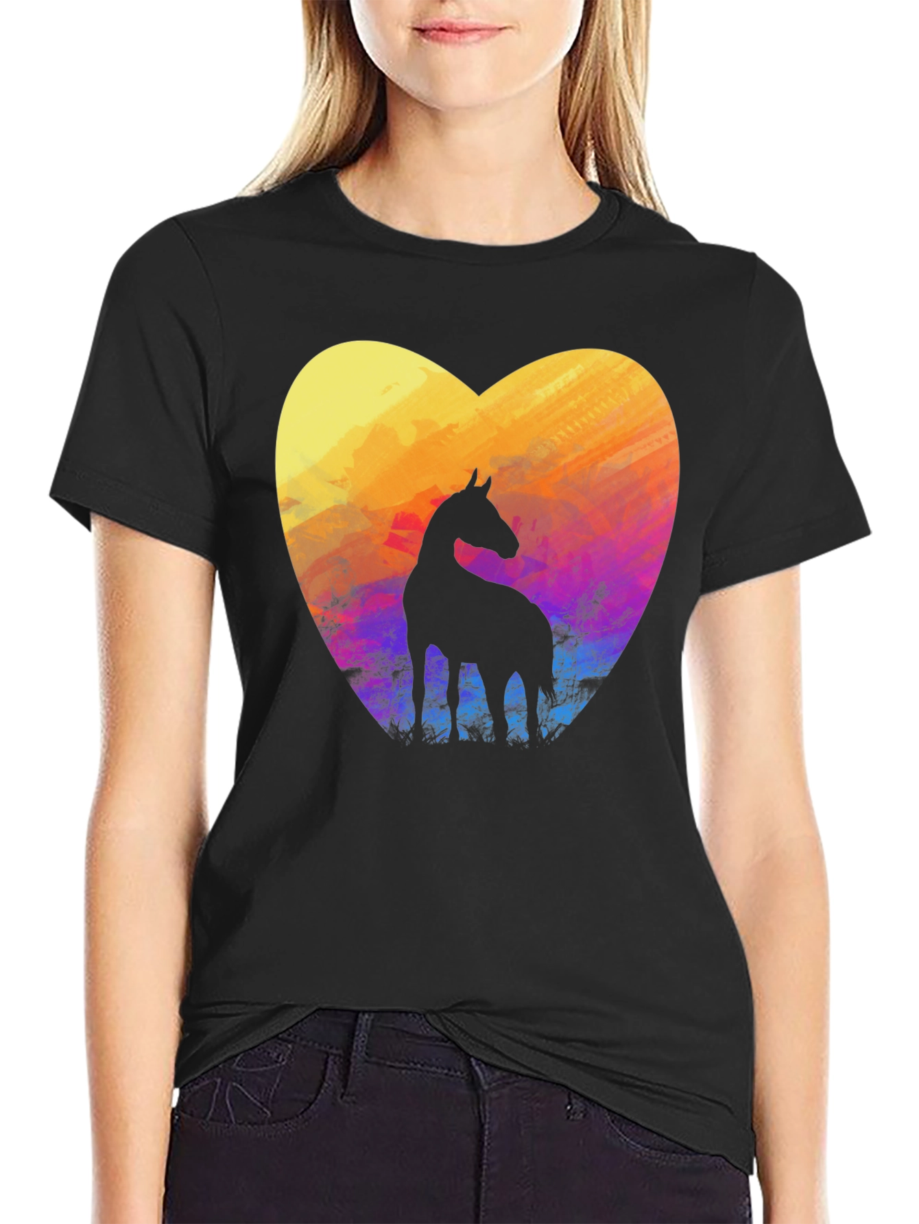 Horse Heart T-Shirt - Stylish Graphic Tee