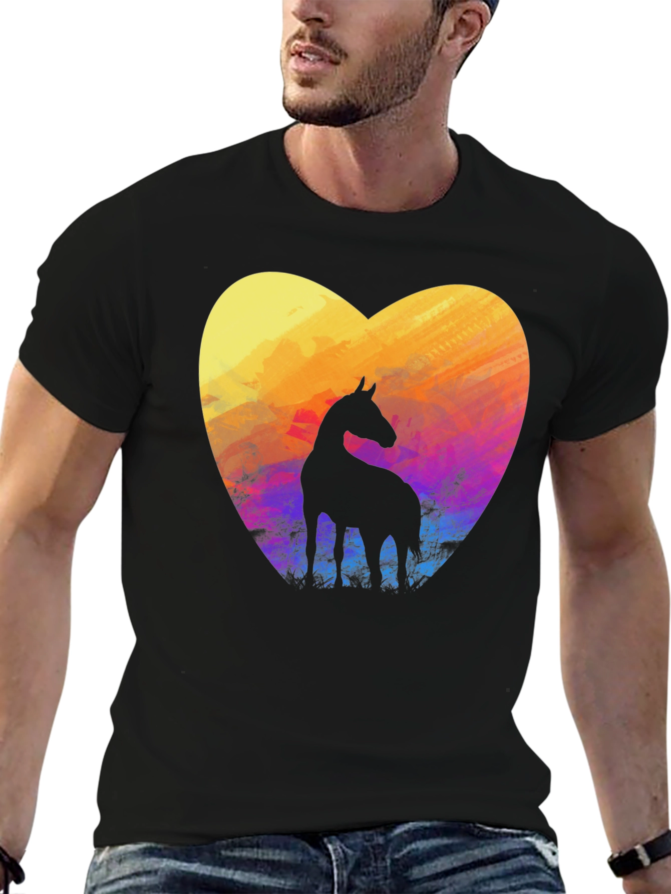Horse Heart T-Shirt - Stylish Graphic Tee