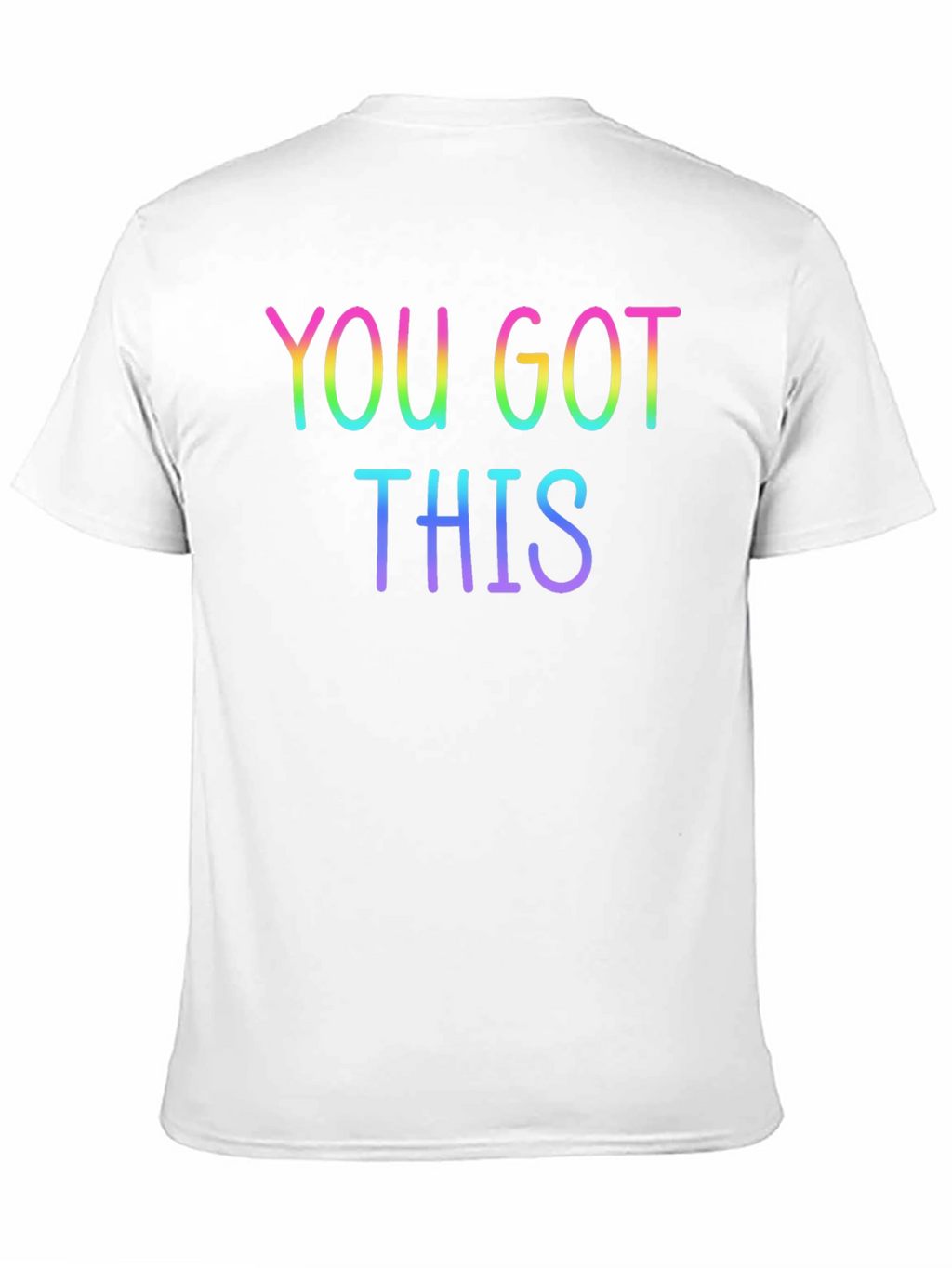 You Got This Rainbow Text Black Tee