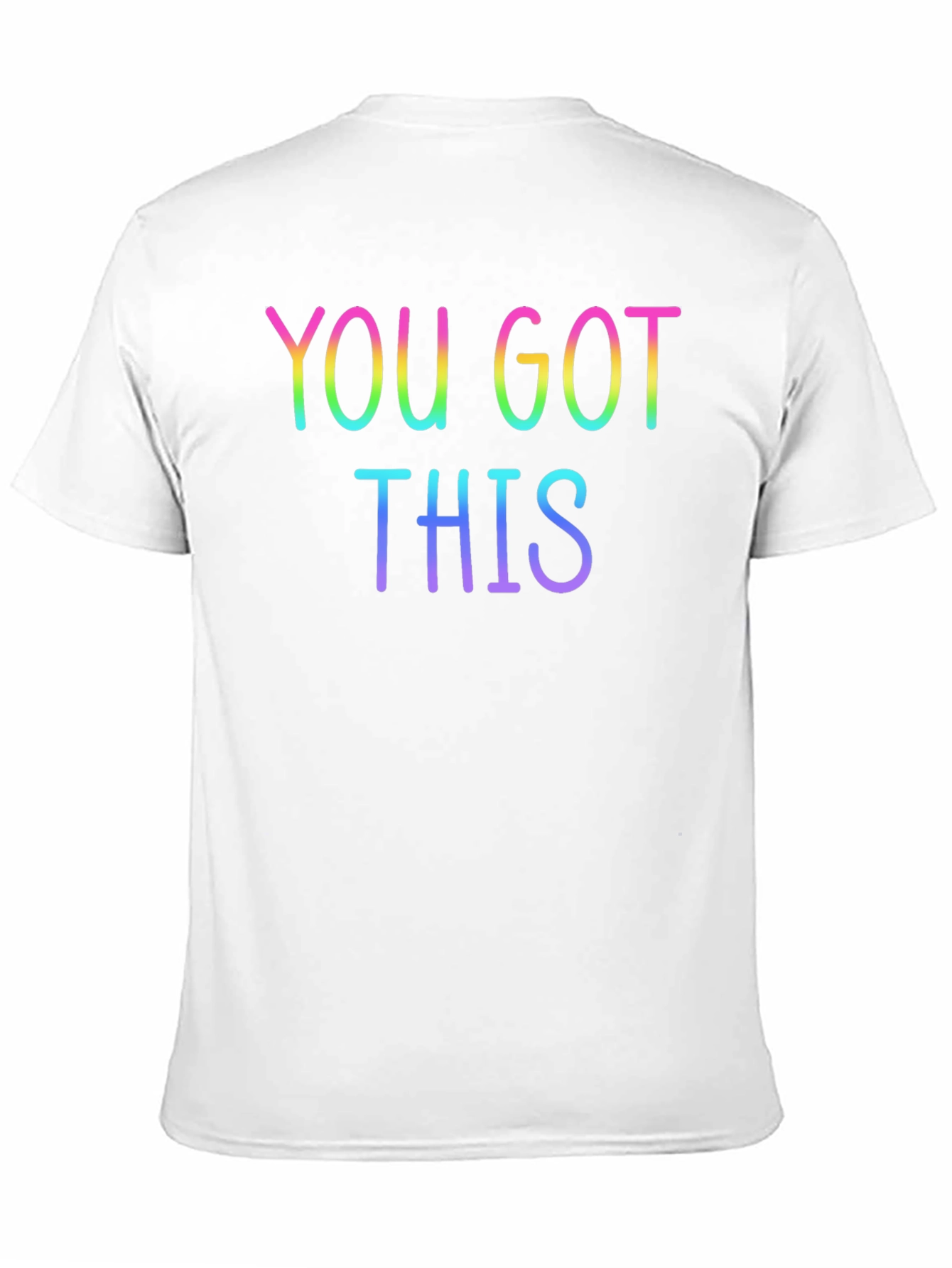 You Got This Rainbow Text Black Tee