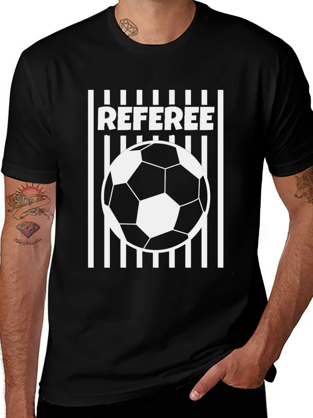 Referee Soccer Ball Graphic T-Shirt