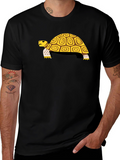Turtle Graphic Tee - Black Cotton T-Shirt