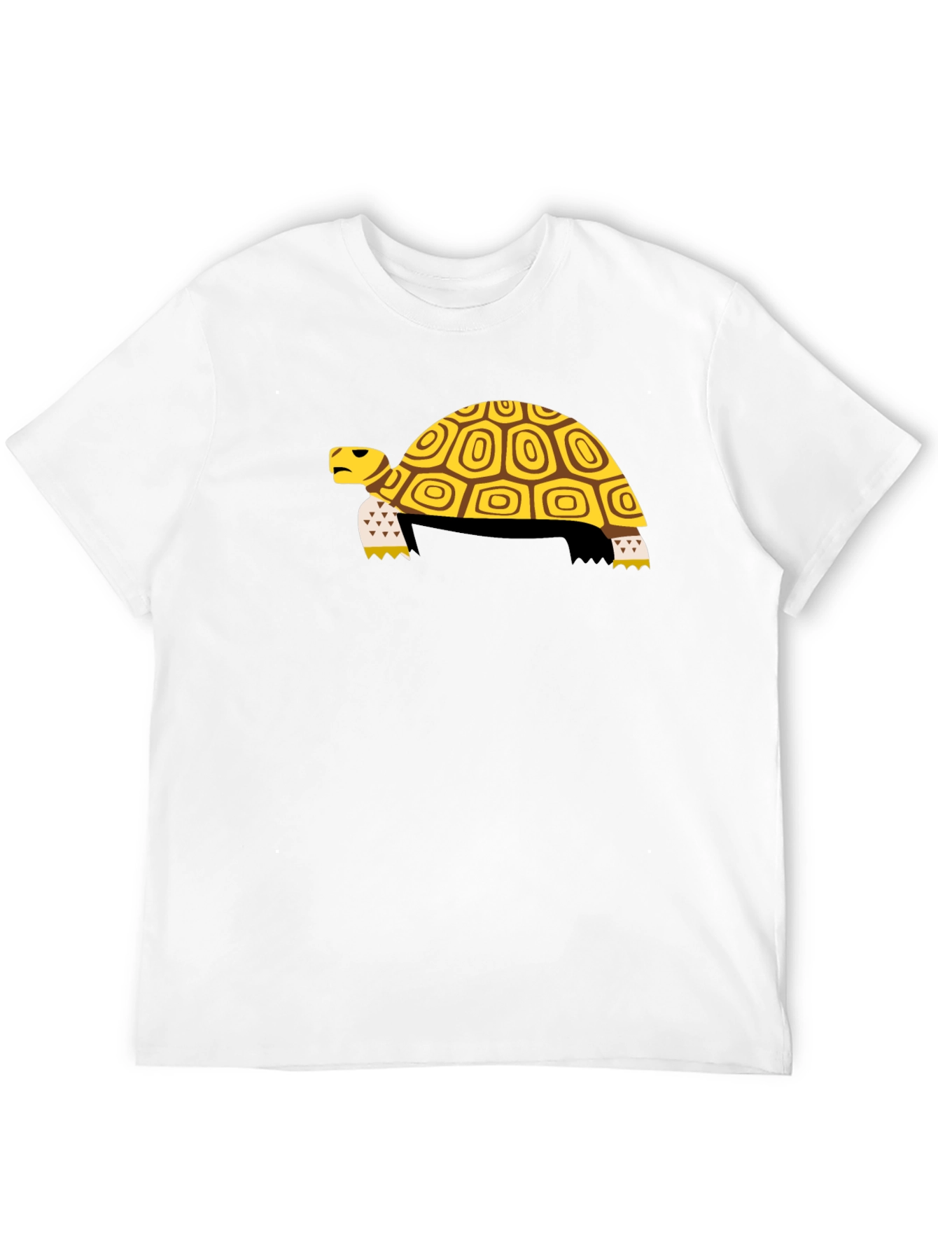 Turtle Graphic Tee - Black Cotton T-Shirt