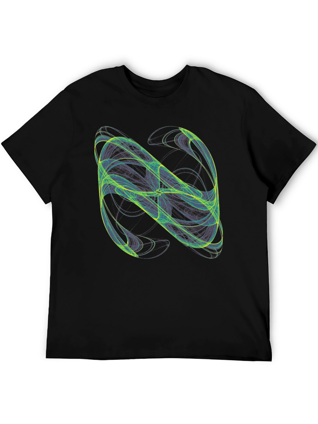 Abstract Graphic Black T-Shirt