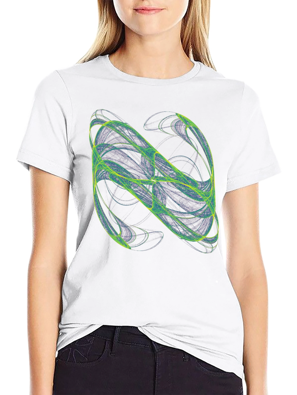 Abstract Graphic Black T-Shirt