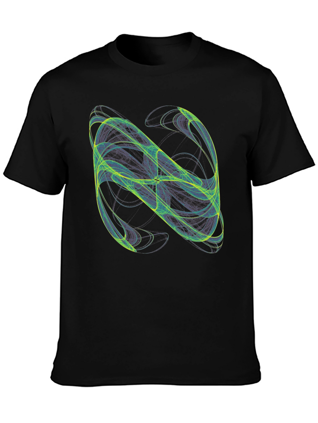 Abstract Graphic Black T-Shirt