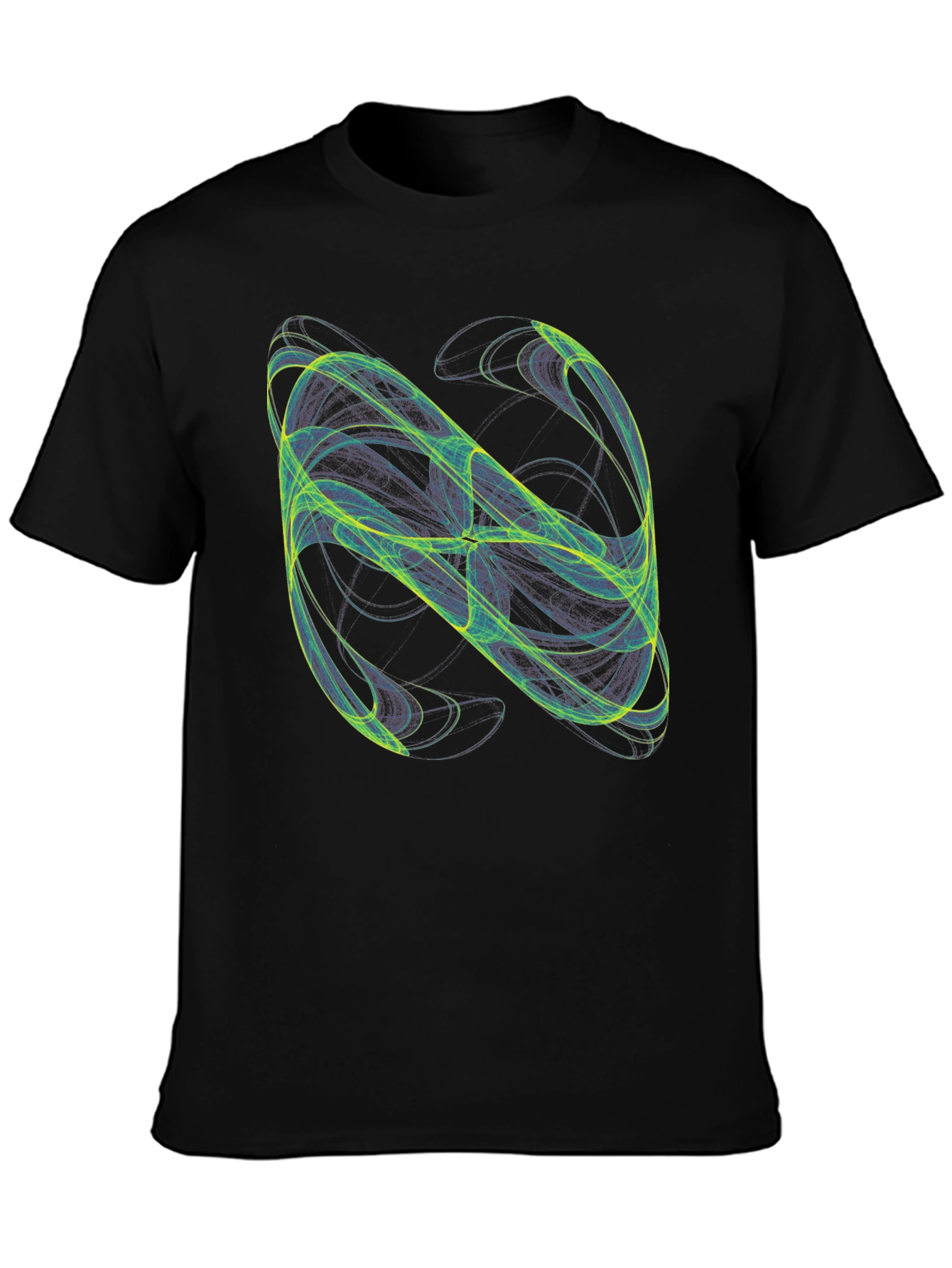 Abstract Graphic Black T-Shirt