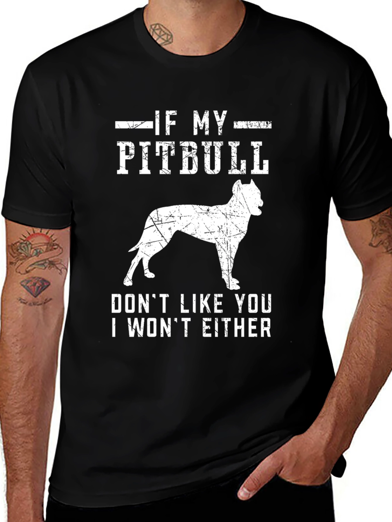 If My Pitbull Dont Like You T-Shirt