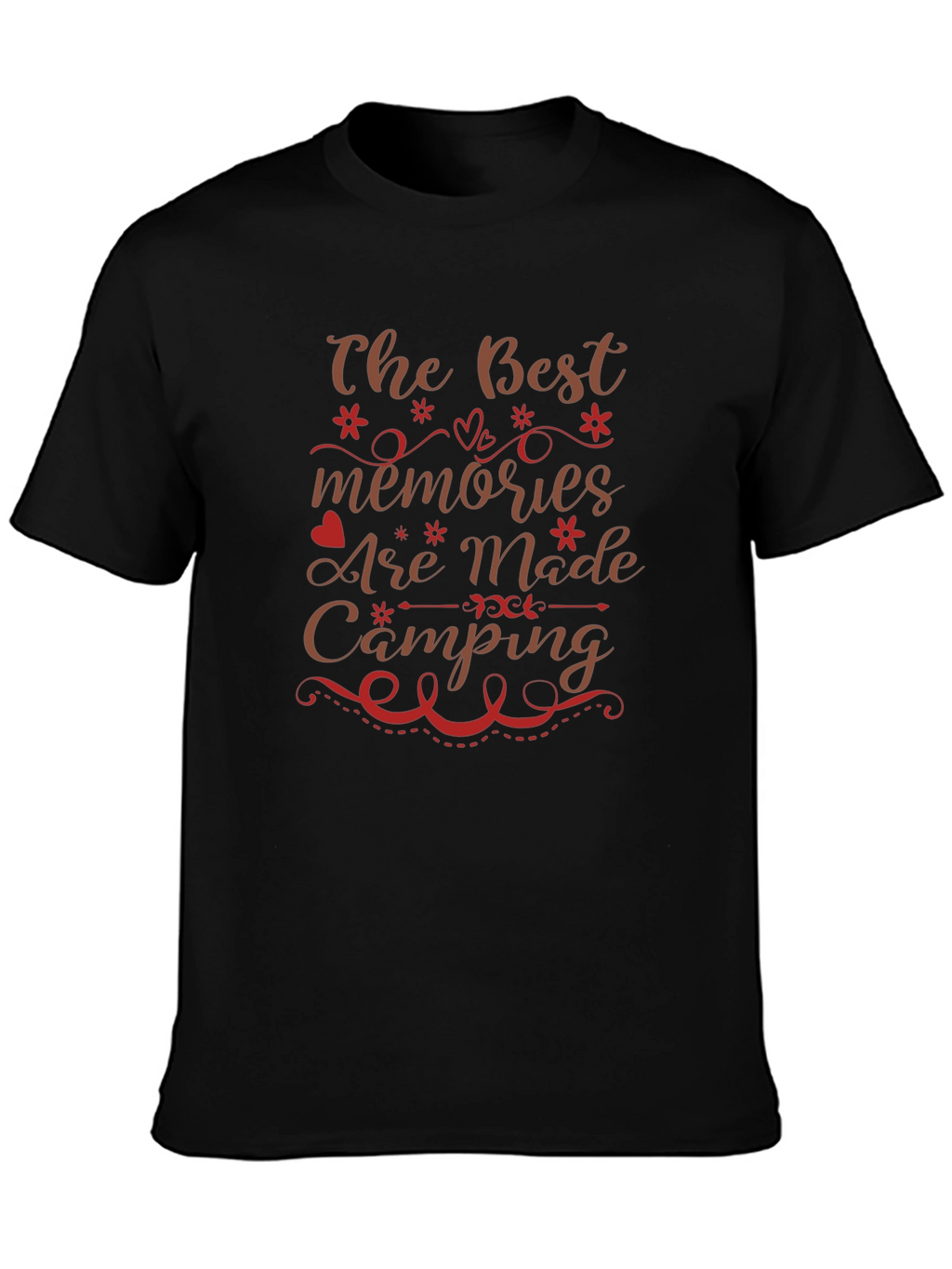 Camping Memories Graphic Tee - Black