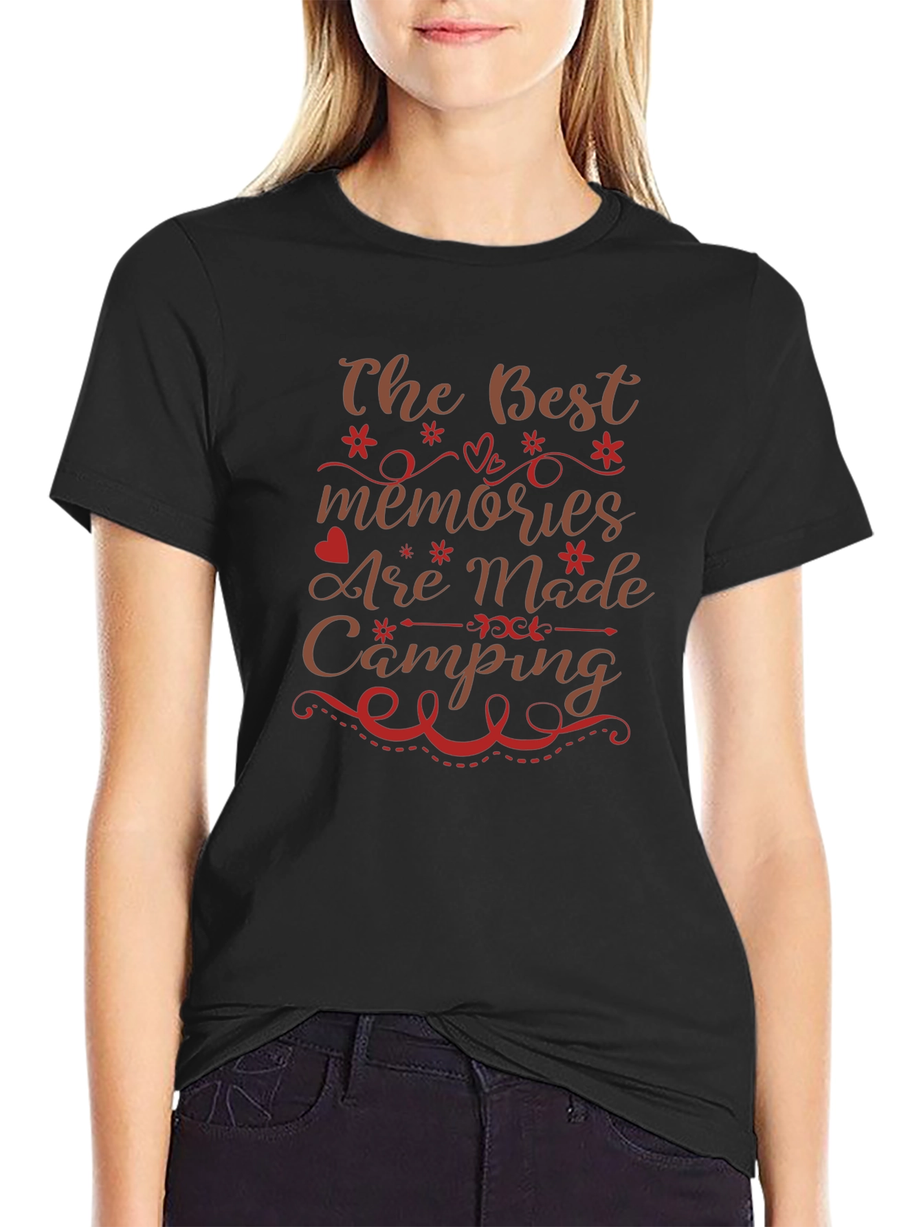 Camping Memories Graphic Tee - Black