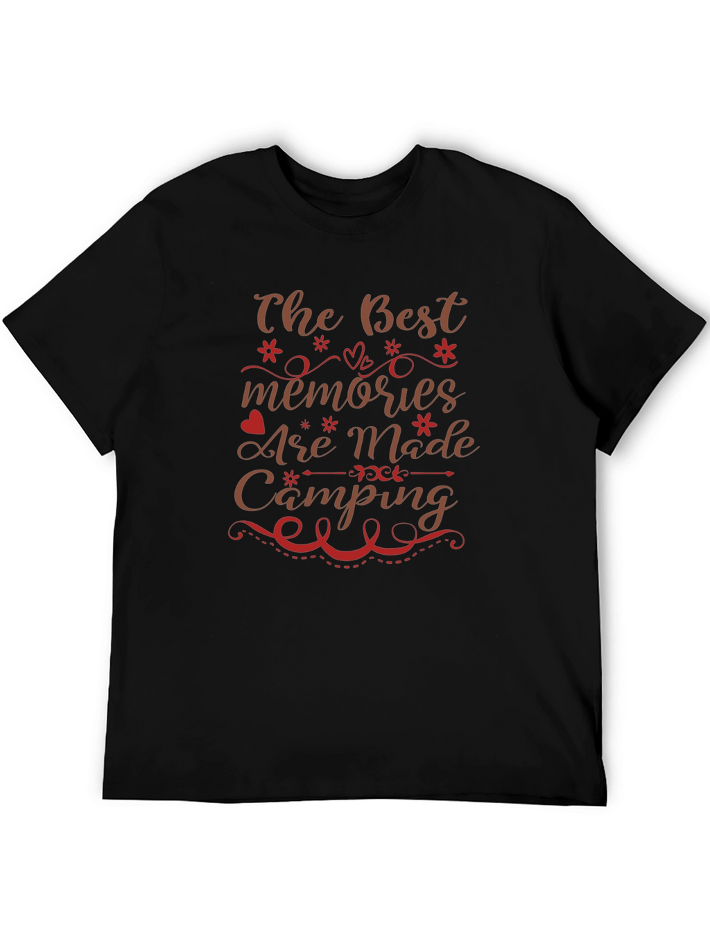 Camping Memories Graphic Tee - Black