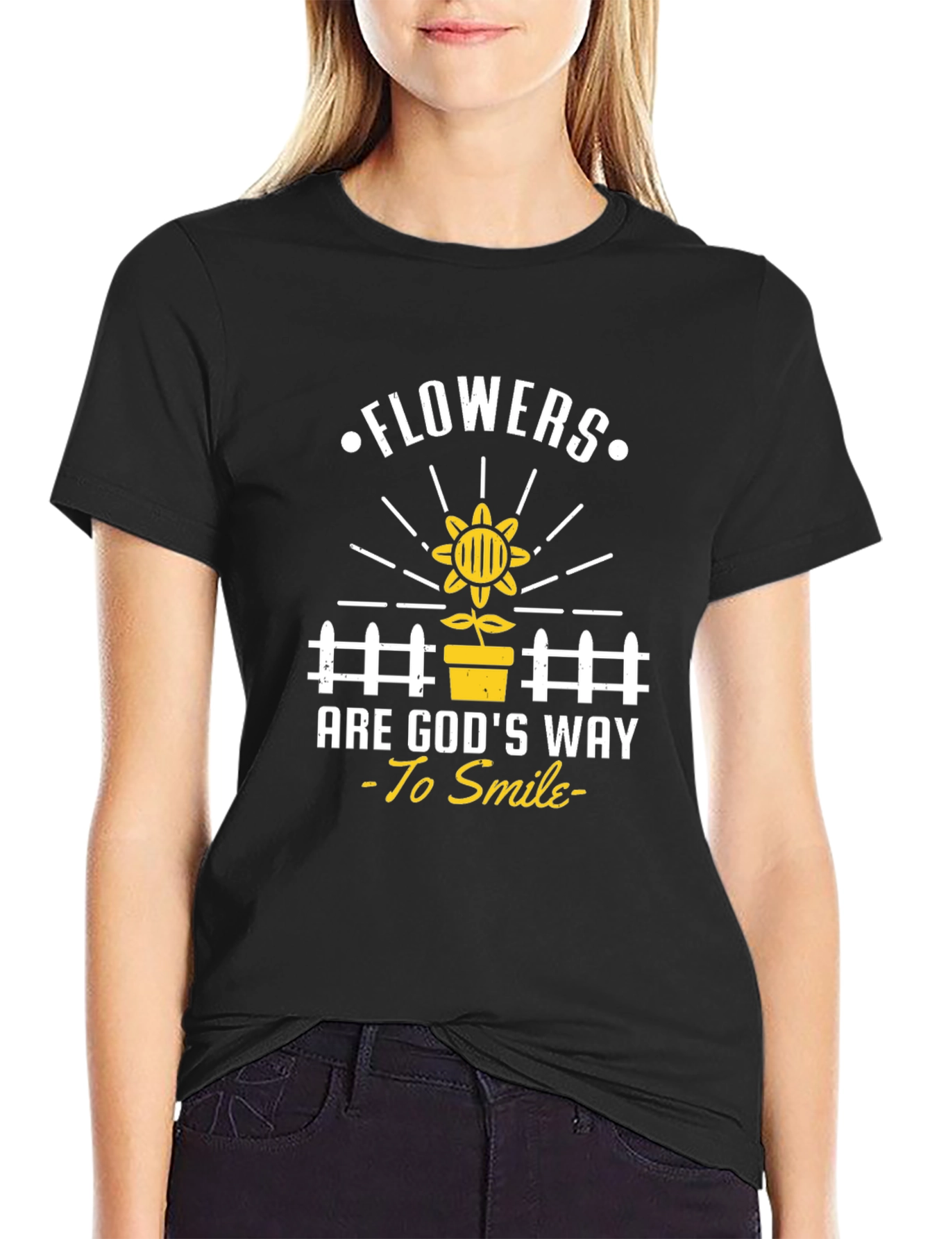 Flowers Are Gods Way To Smile T-Shirt