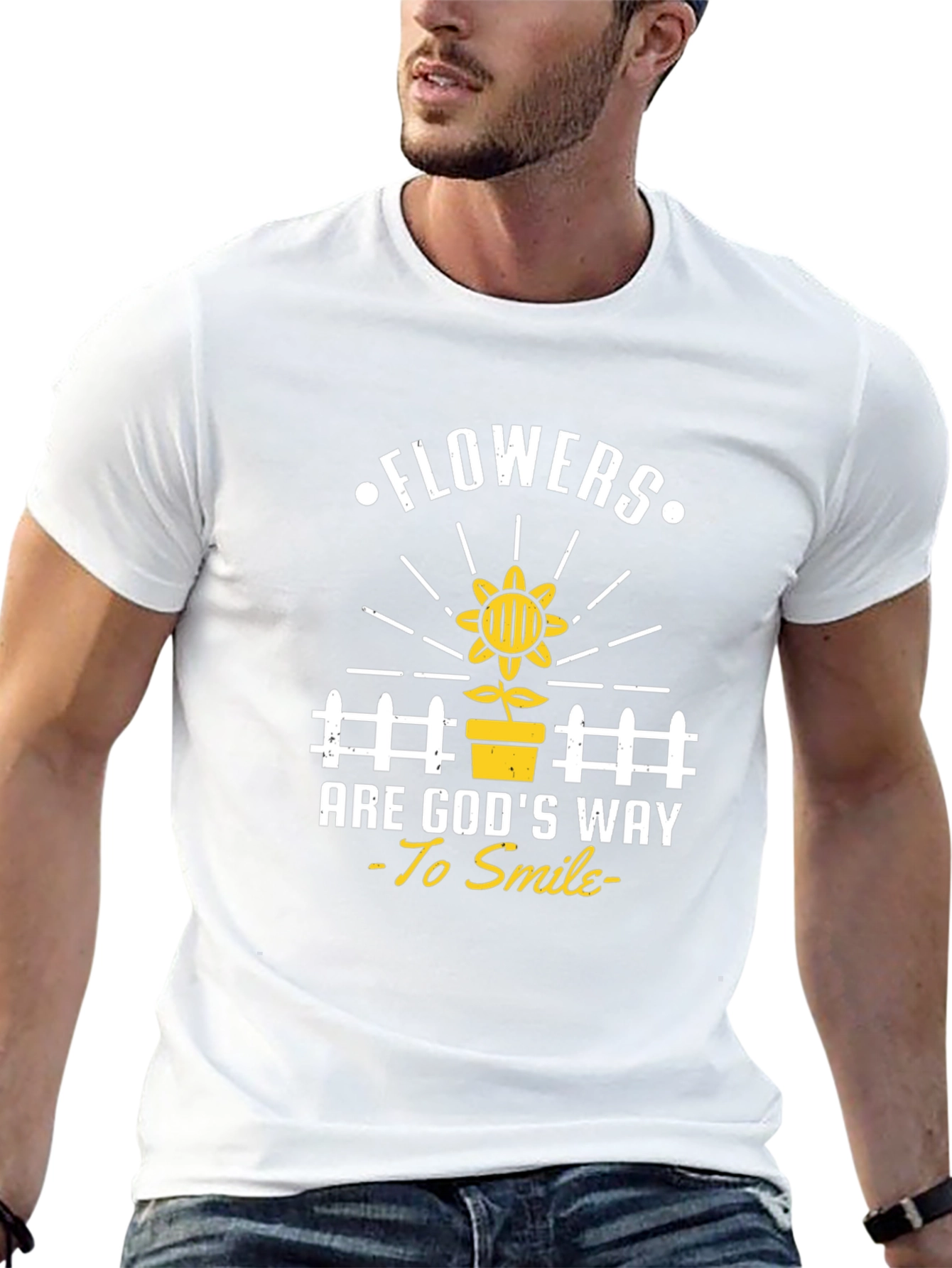 Flowers Are Gods Way To Smile T-Shirt