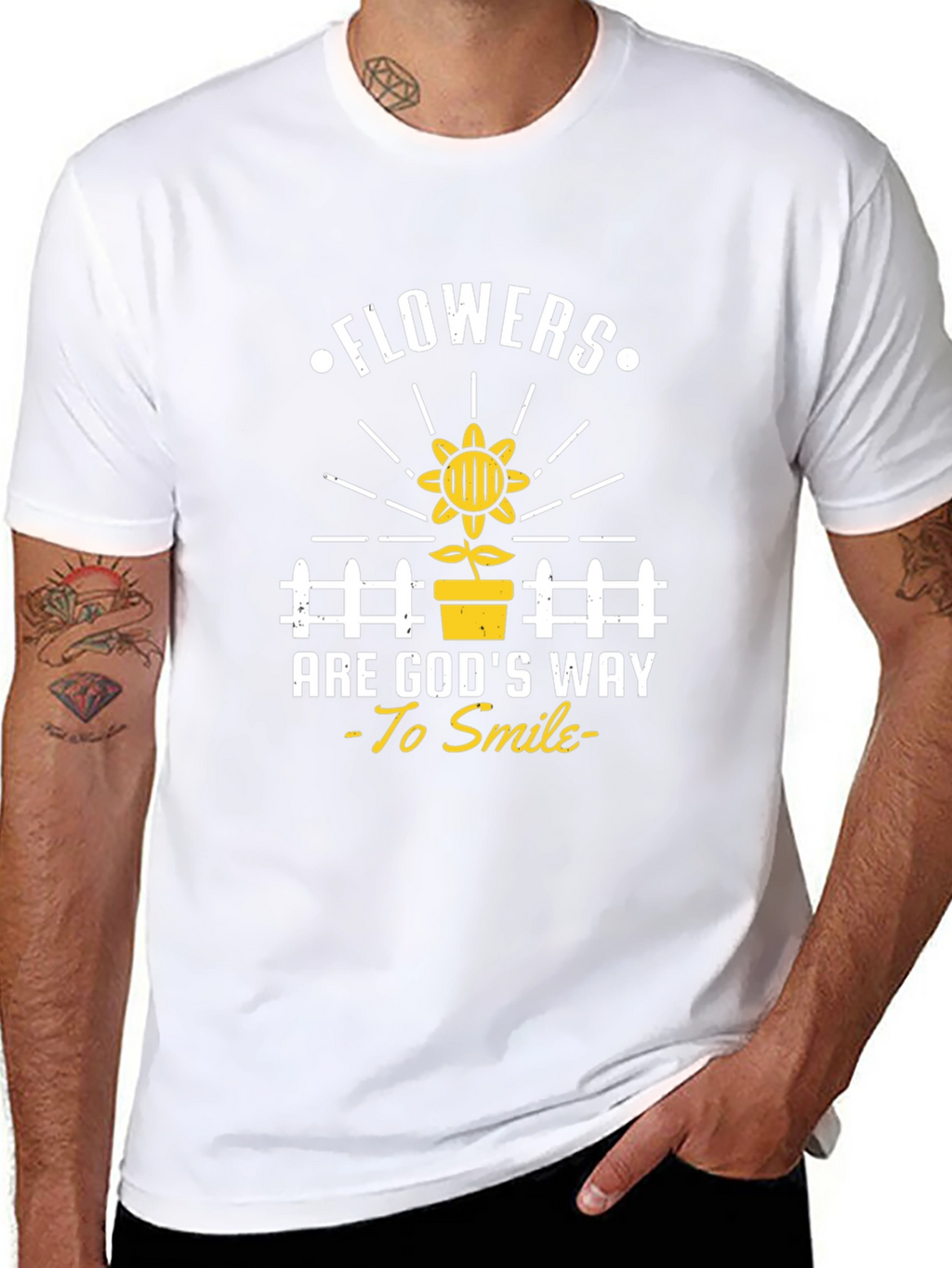 Flowers Are Gods Way To Smile T-Shirt