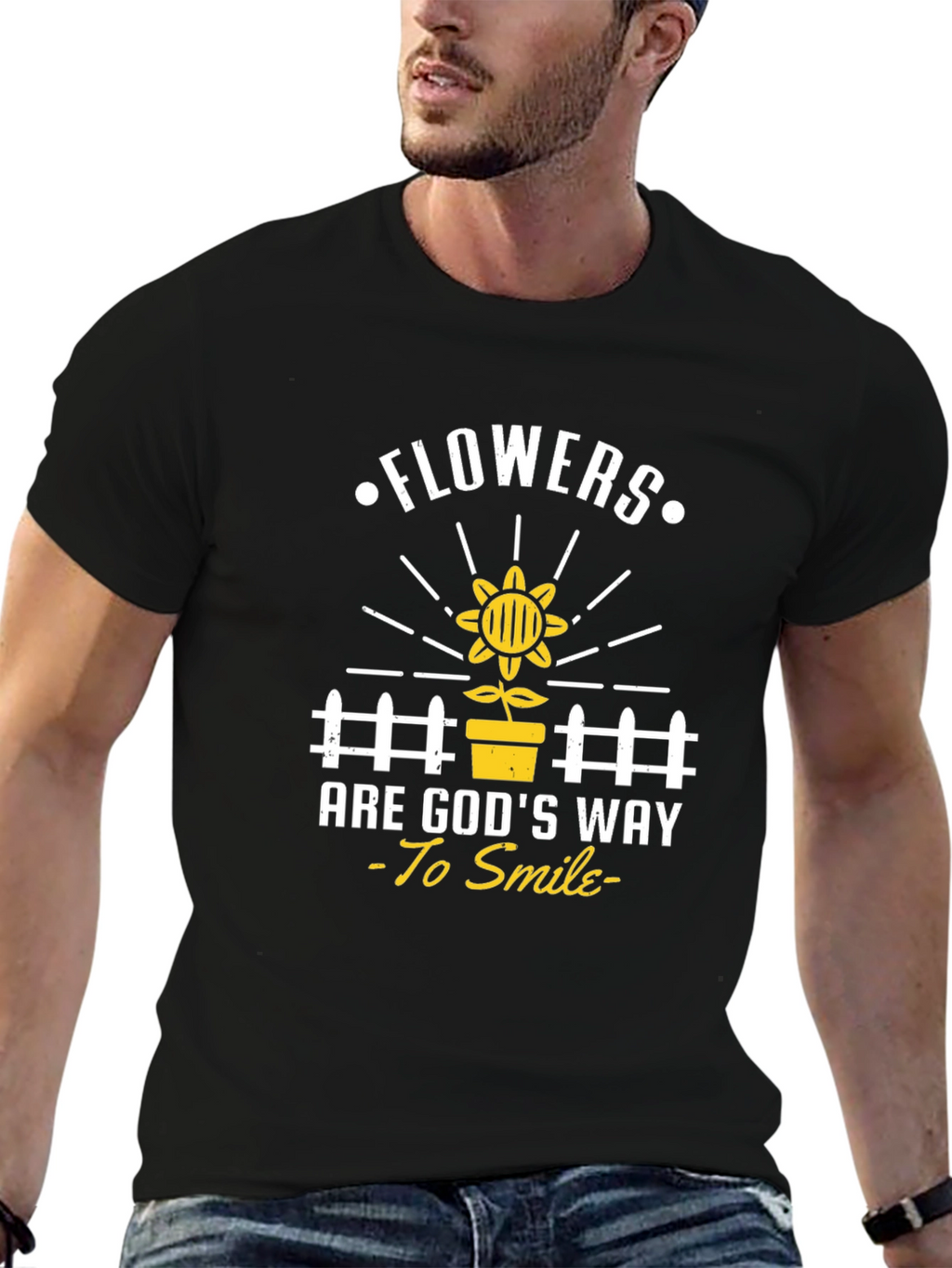 Flowers Are Gods Way To Smile T-Shirt