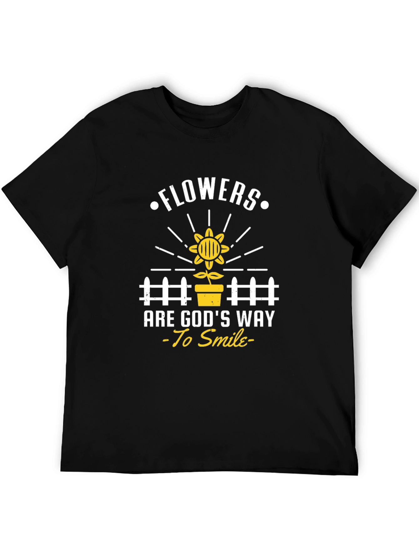 Flowers Are Gods Way To Smile T-Shirt