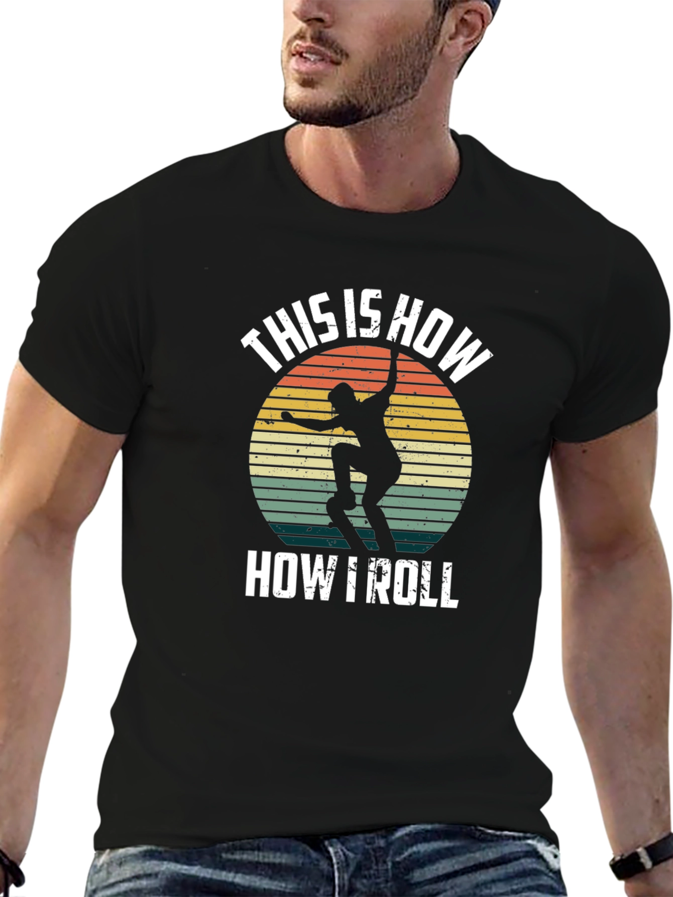 This is How I Roll Skater T-Shirt Retro Design