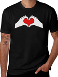 Heart Hands Graphic Tee - Black