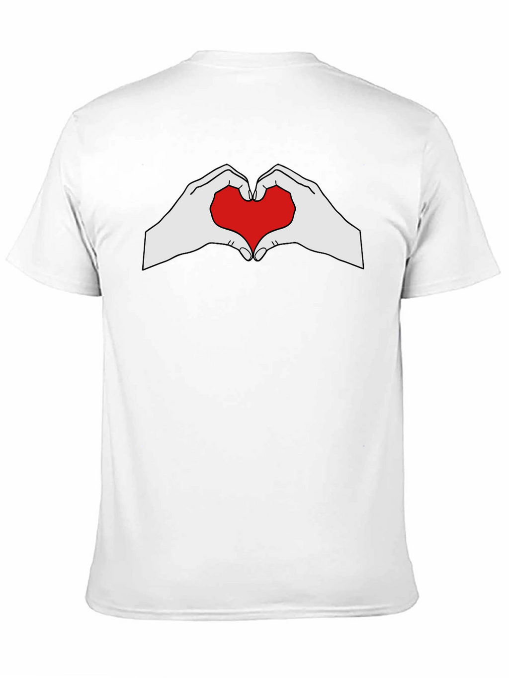 Heart Hands Graphic Tee - Black
