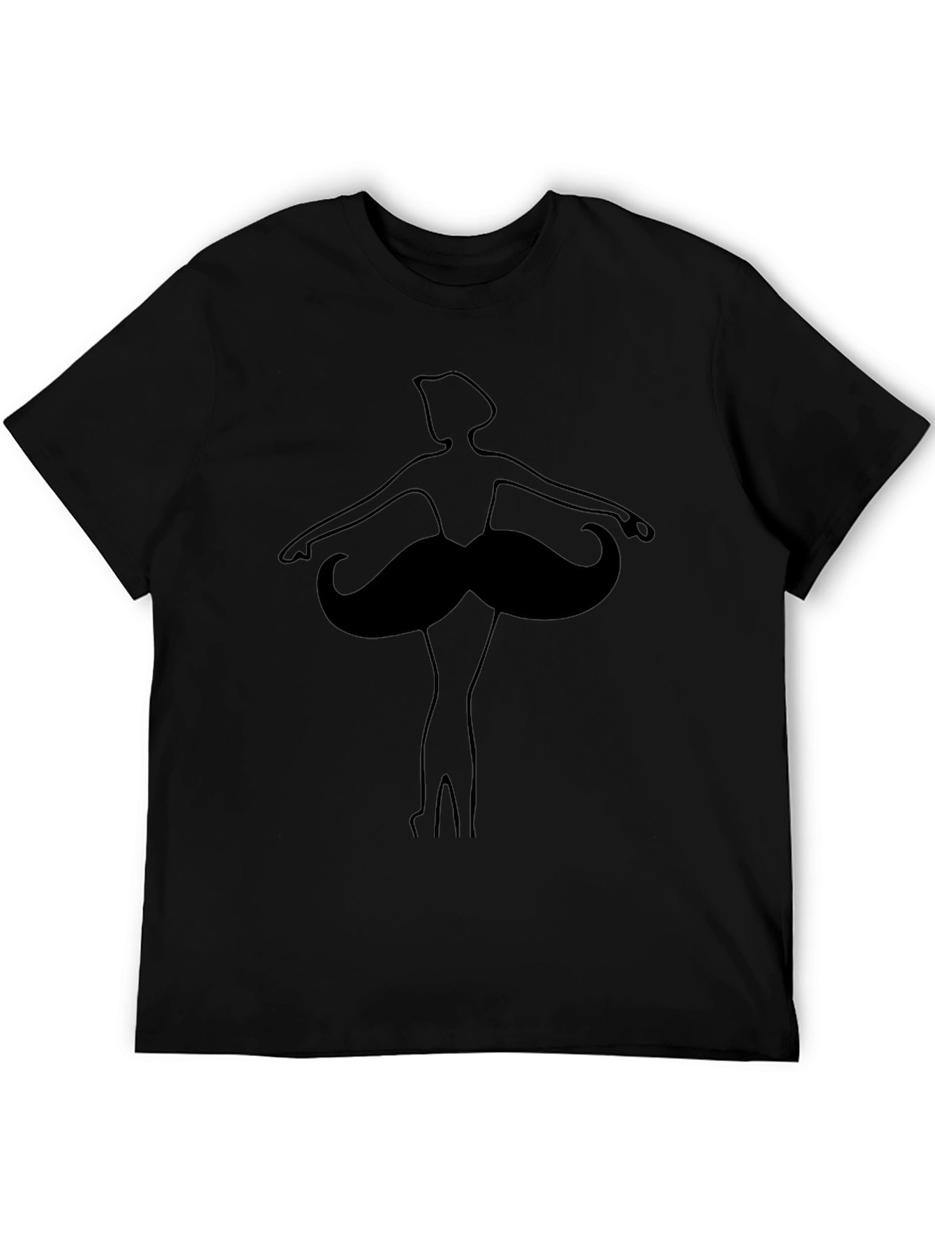 Mustache Ballerina Graphic T-Shirt