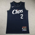Men's LA Clippers Kawhi Leonard #2 Navy 2023/24 Swingman Jerseys - City Edition