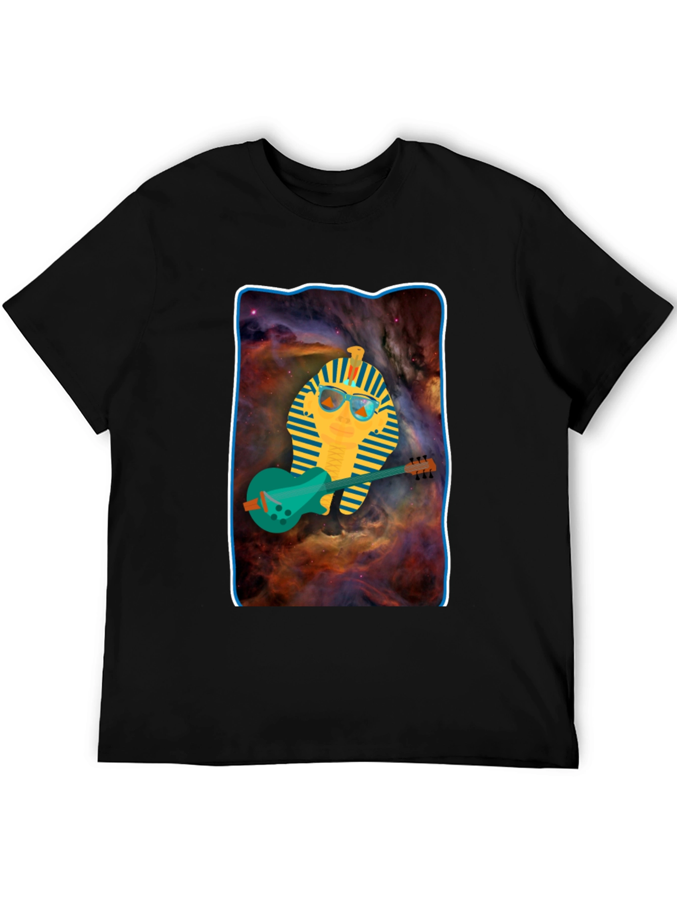 Pharaoh Guitarist T-Shirt - Cool Graphic Tee
