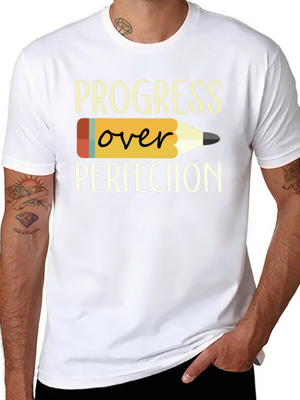 Progress Over Perfection T-Shirt - Motivational Teacher Tee