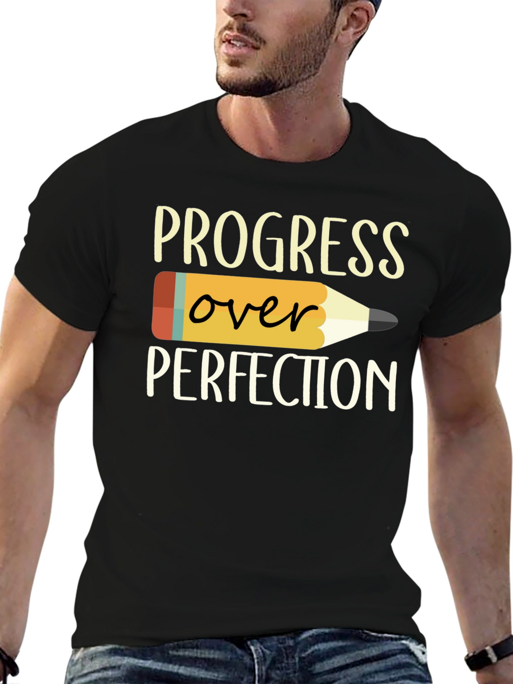 Progress Over Perfection T-Shirt - Motivational Teacher Tee