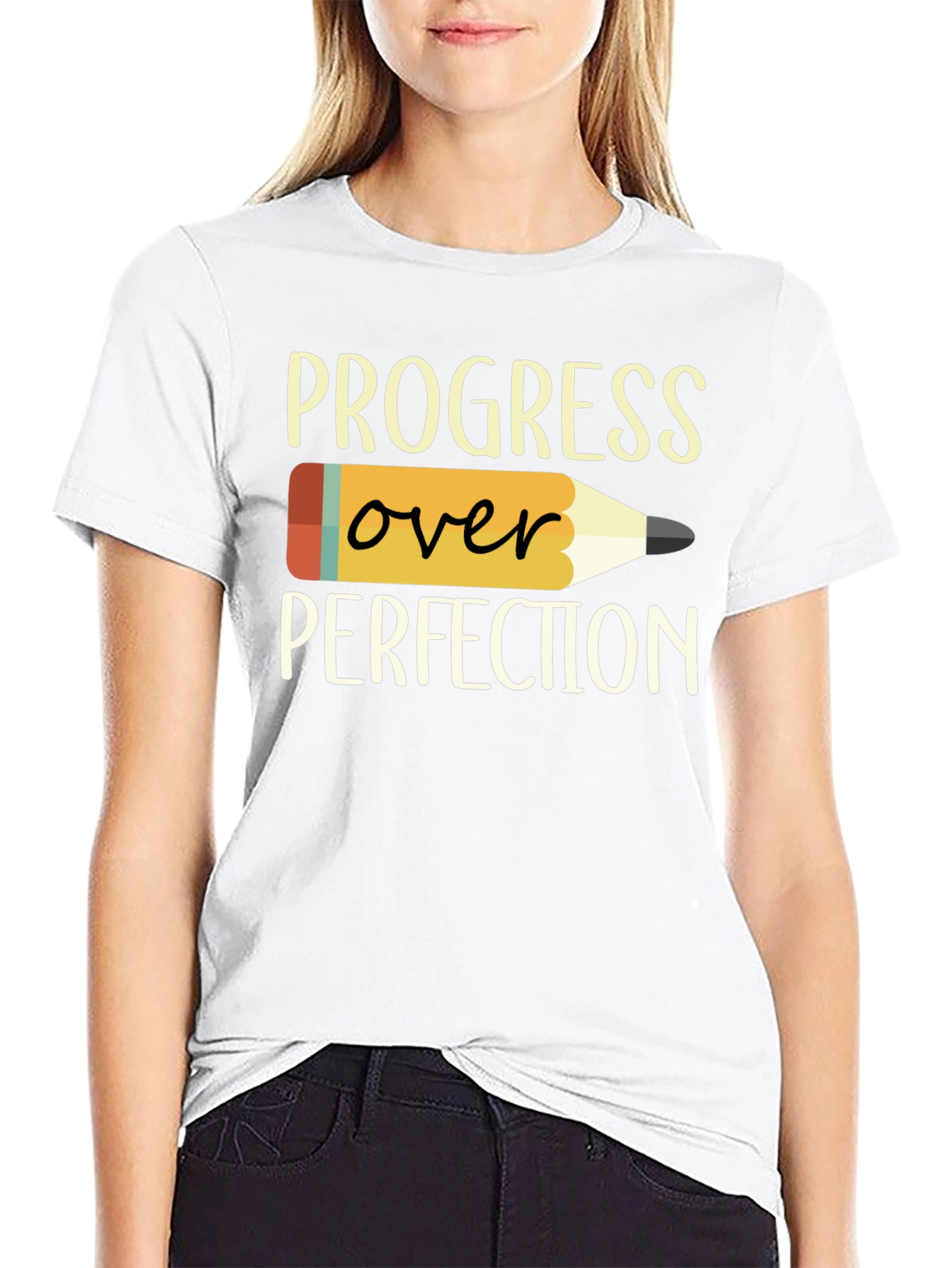 Progress Over Perfection T-Shirt - Motivational Teacher Tee