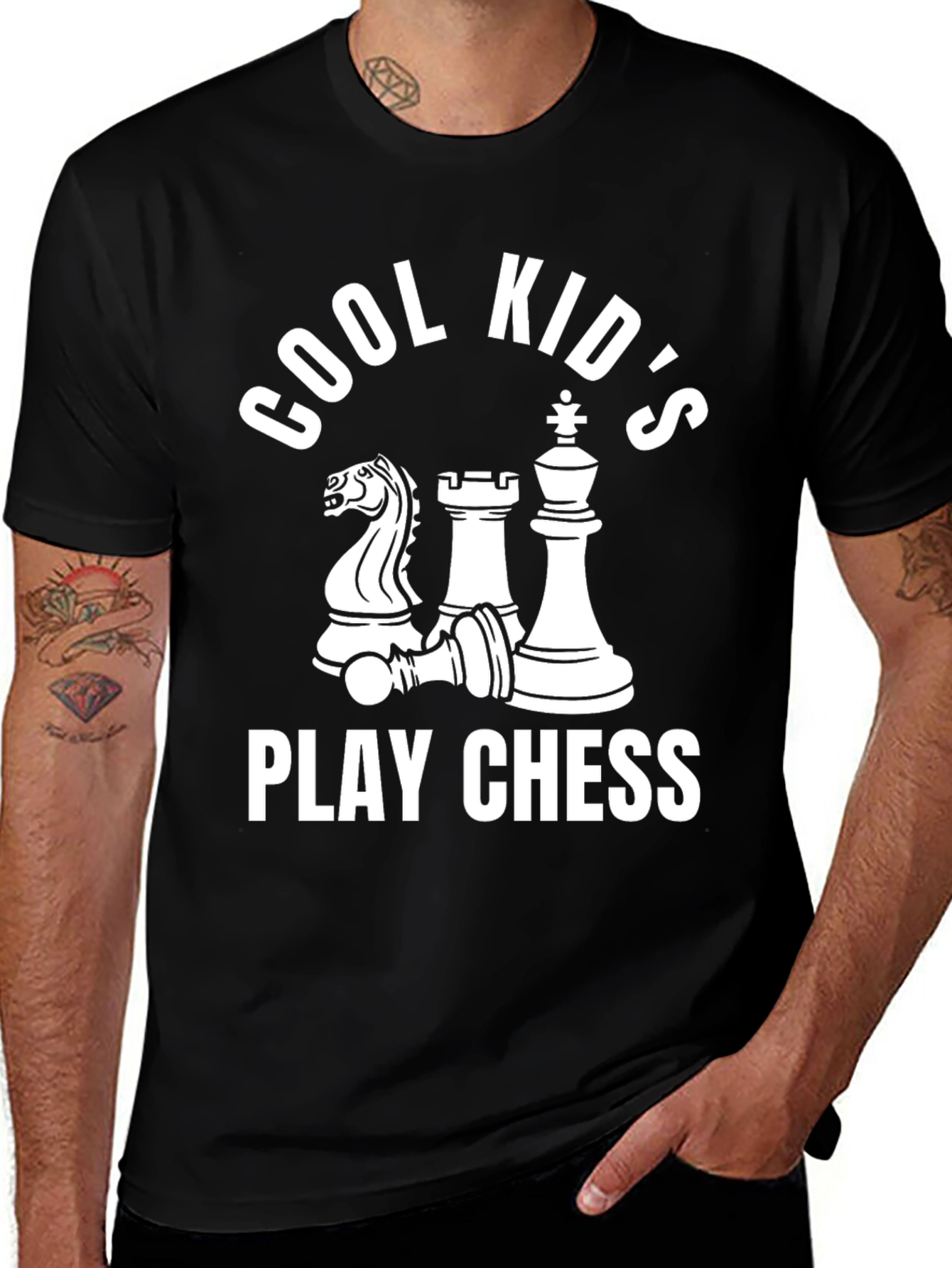 Cool Kids Play Chess Graphic Tee