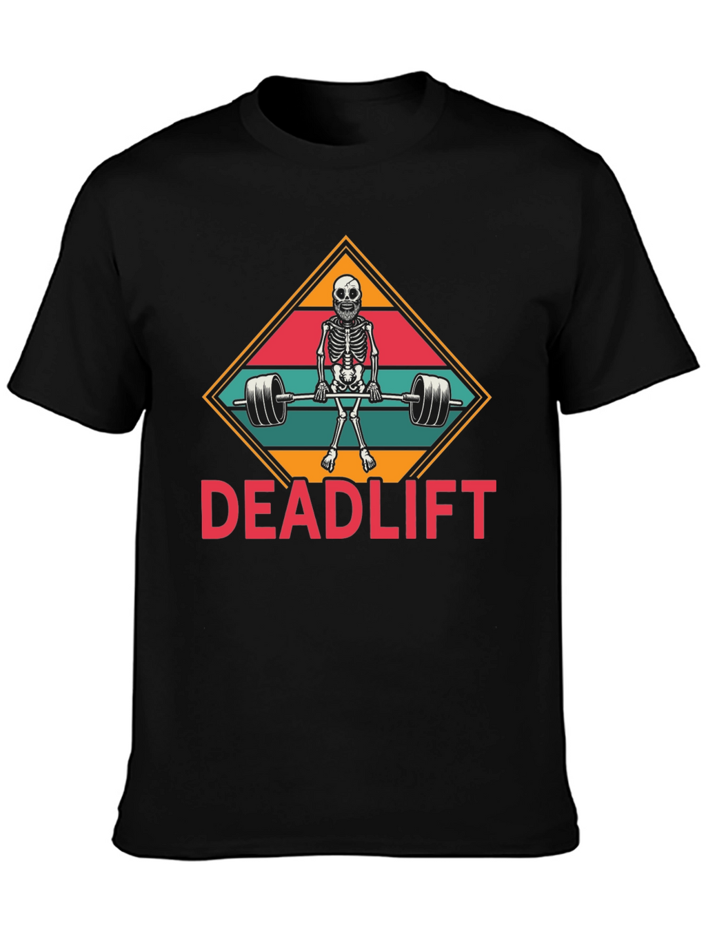 Deadlift Skeleton Graphic T-Shirt