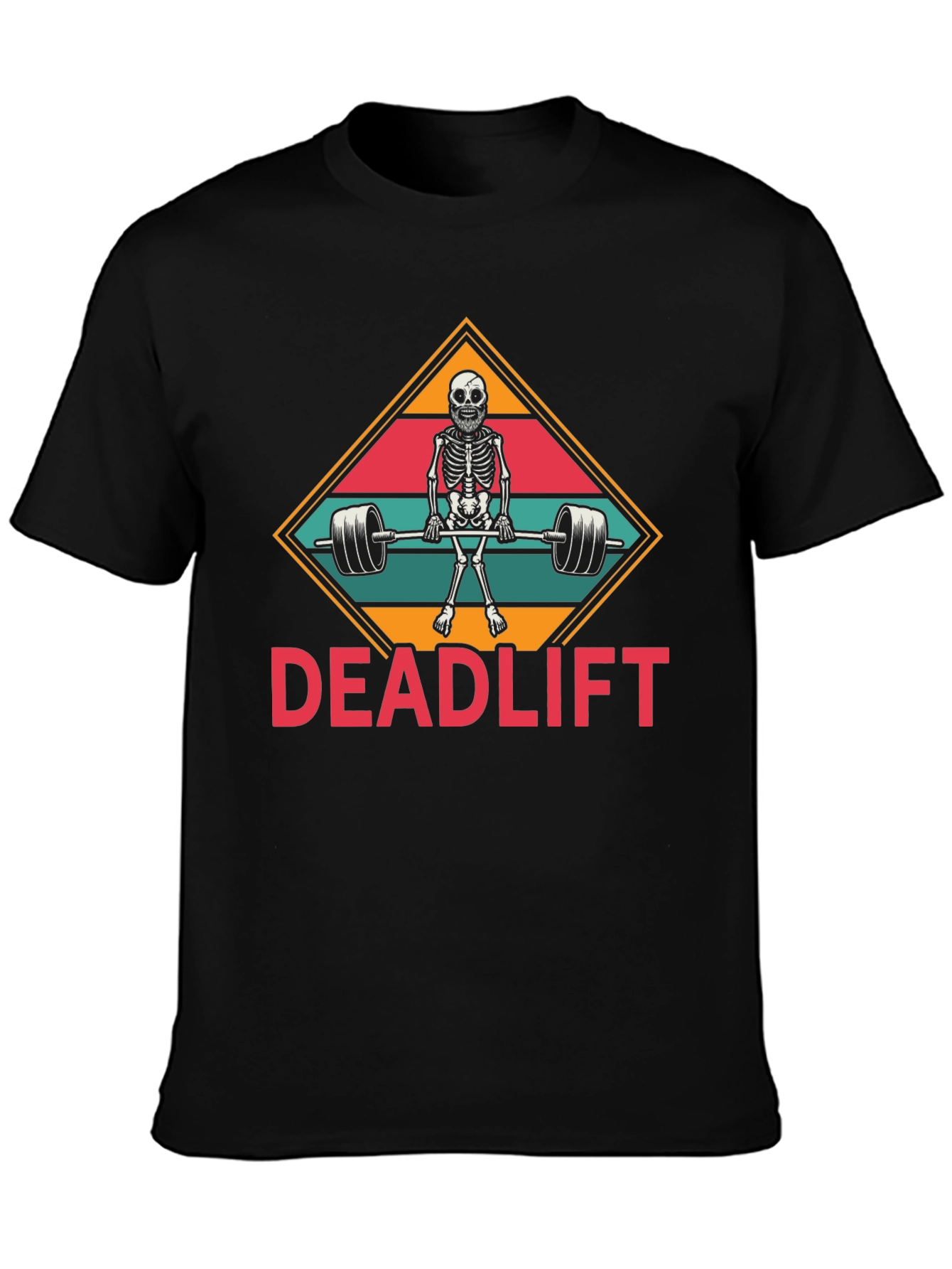 Deadlift Skeleton Graphic T-Shirt