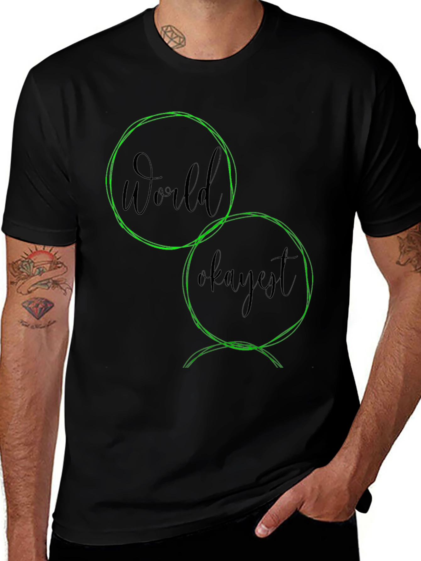 World Okayest Graphic T-Shirt - Casual Wear