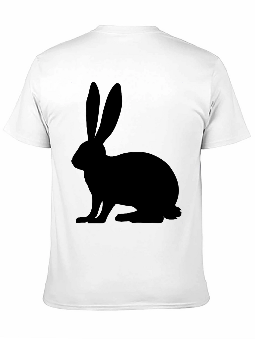 Rabbit Silhouette Black T-Shirt