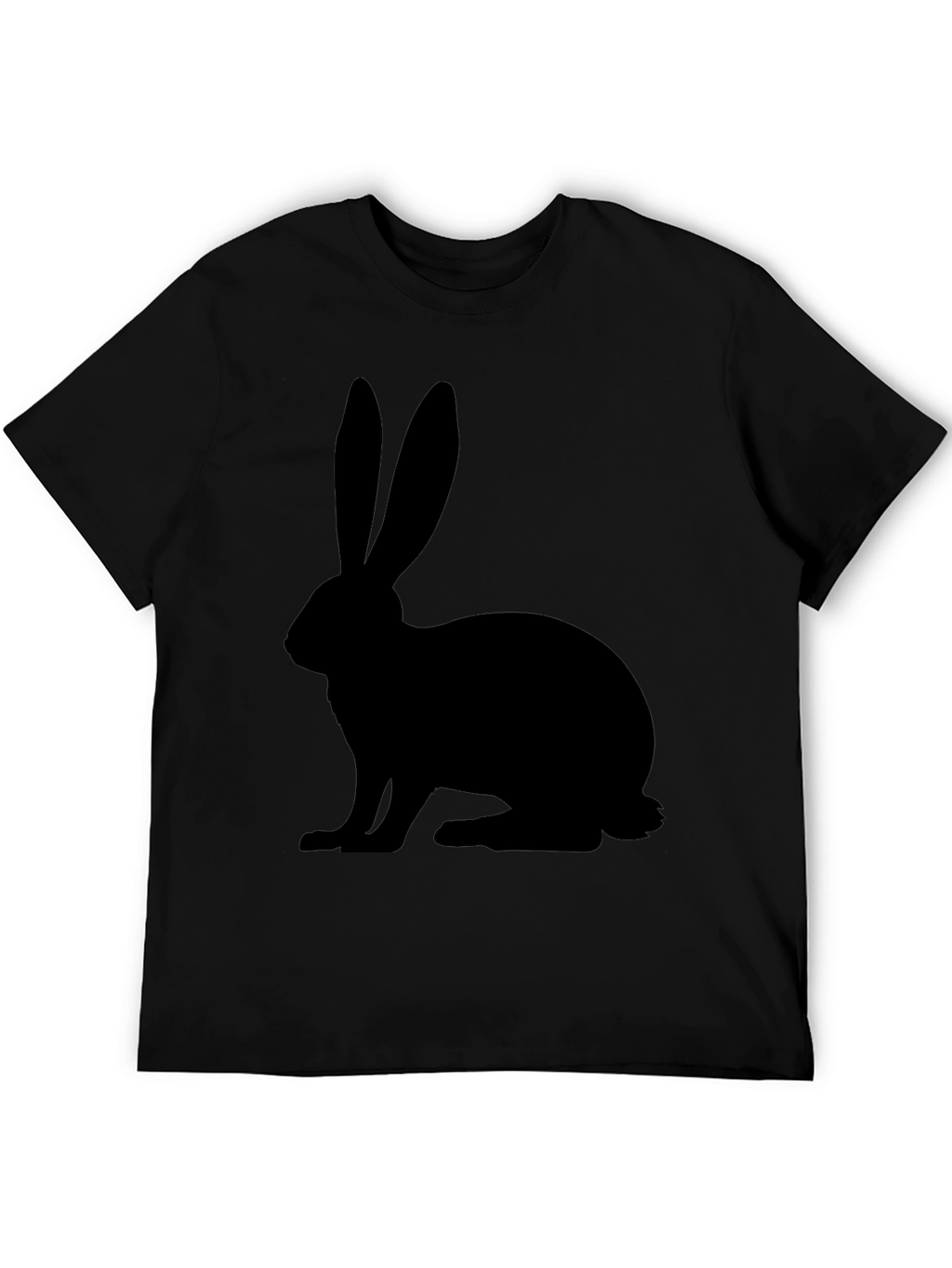 Rabbit Silhouette Black T-Shirt