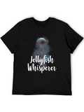 Jellyfish Whisperer Graphic T-Shirt - Black