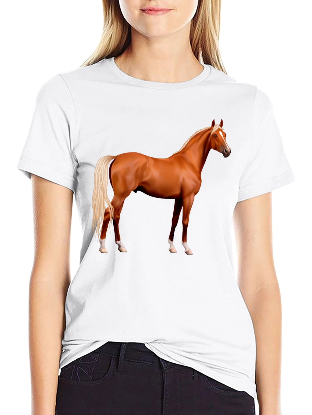 Horse Graphic T-Shirt - Stylish Equestrian Tee