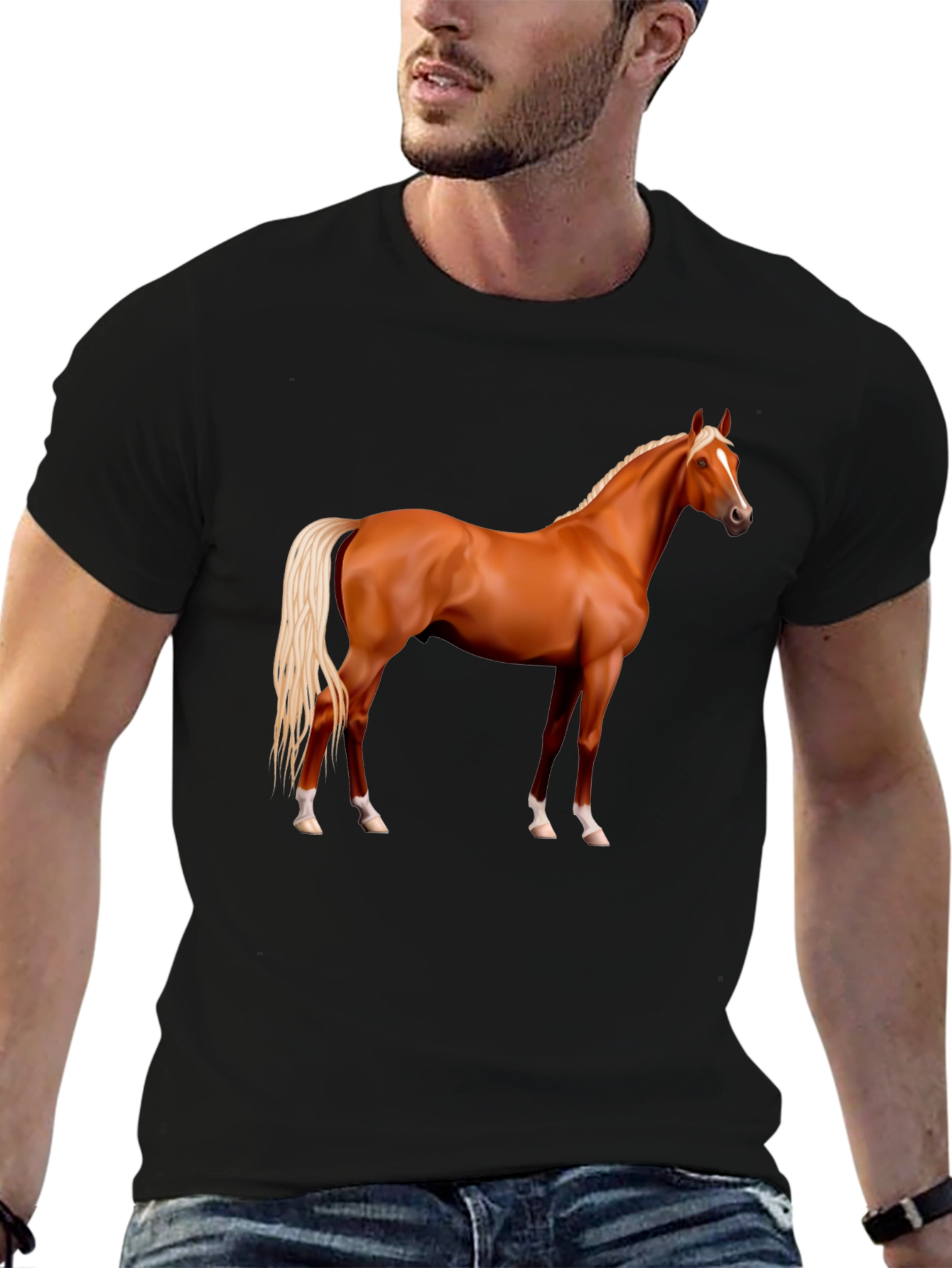 Horse Graphic T-Shirt - Stylish Equestrian Tee