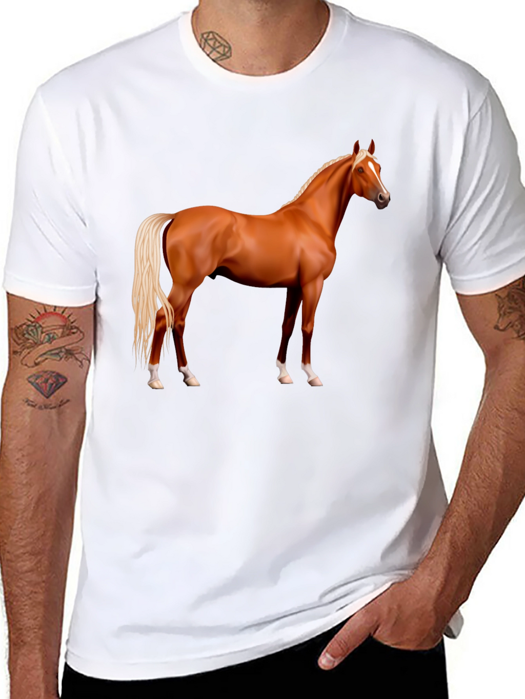 Horse Graphic T-Shirt - Stylish Equestrian Tee