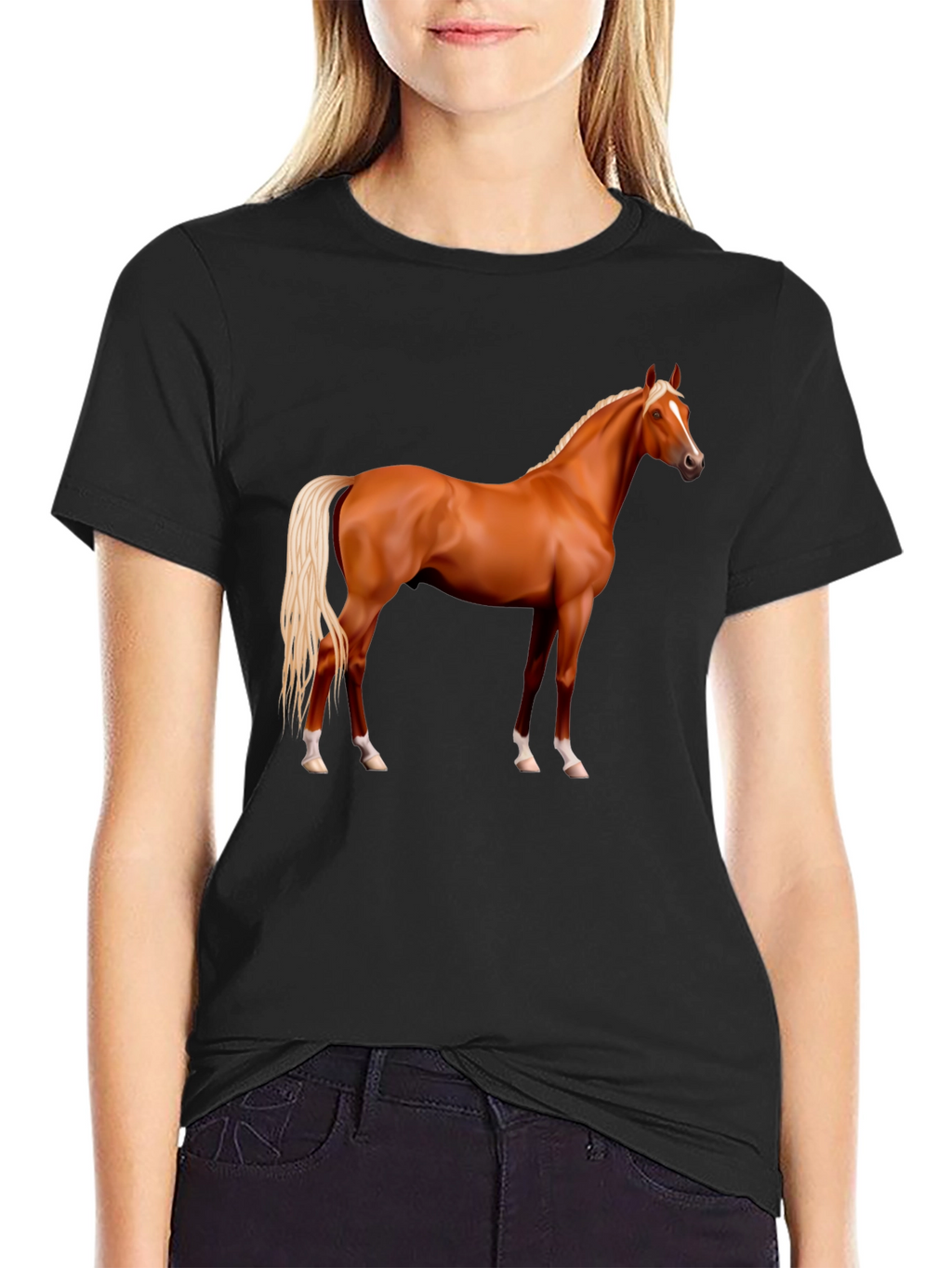 Horse Graphic T-Shirt - Stylish Equestrian Tee